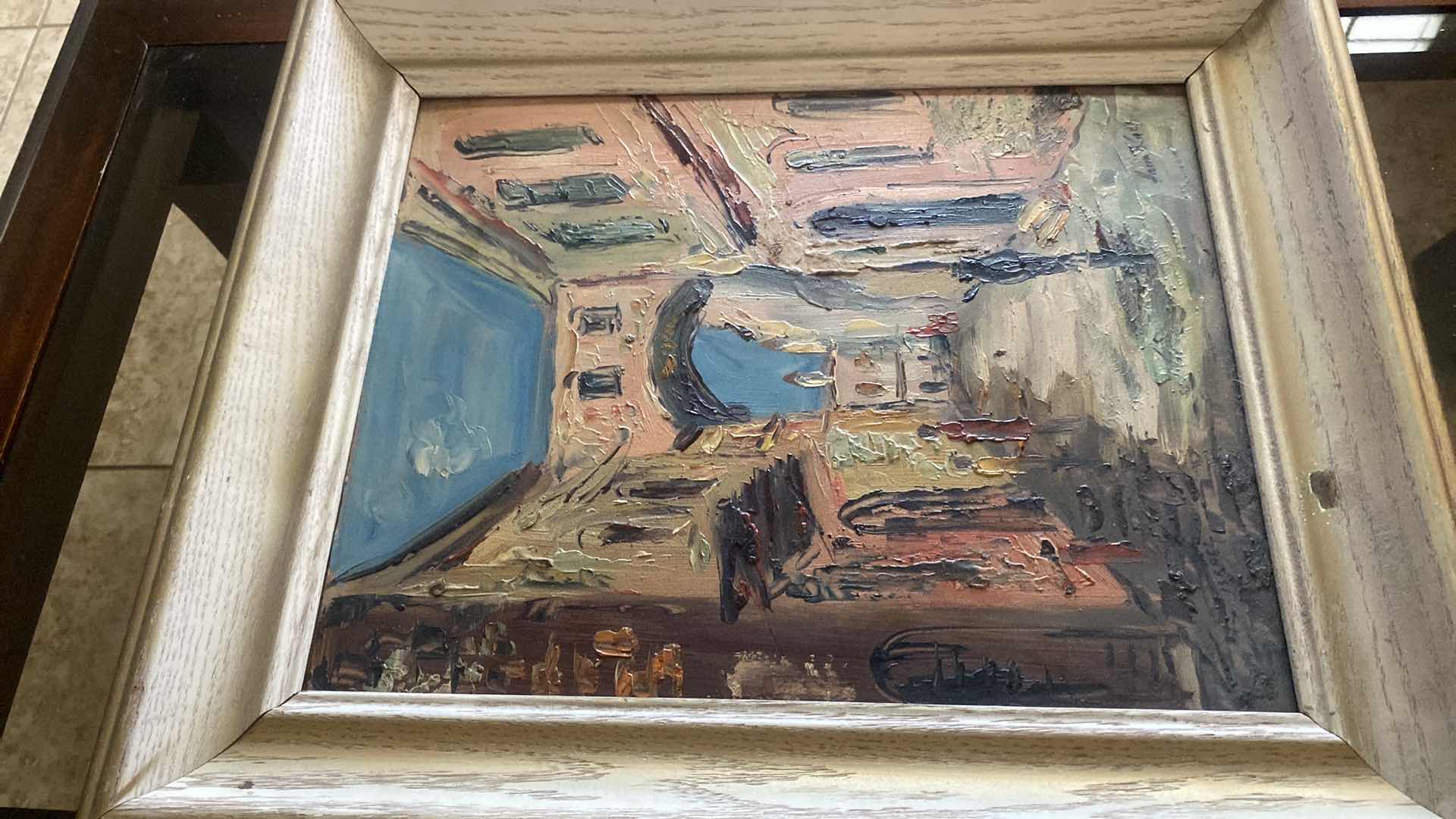 Photo 1 of FRAMED VINTAGE IMPRESSIONIST SIGNED OIL PAINTING ARTWORK 15“ X 18“