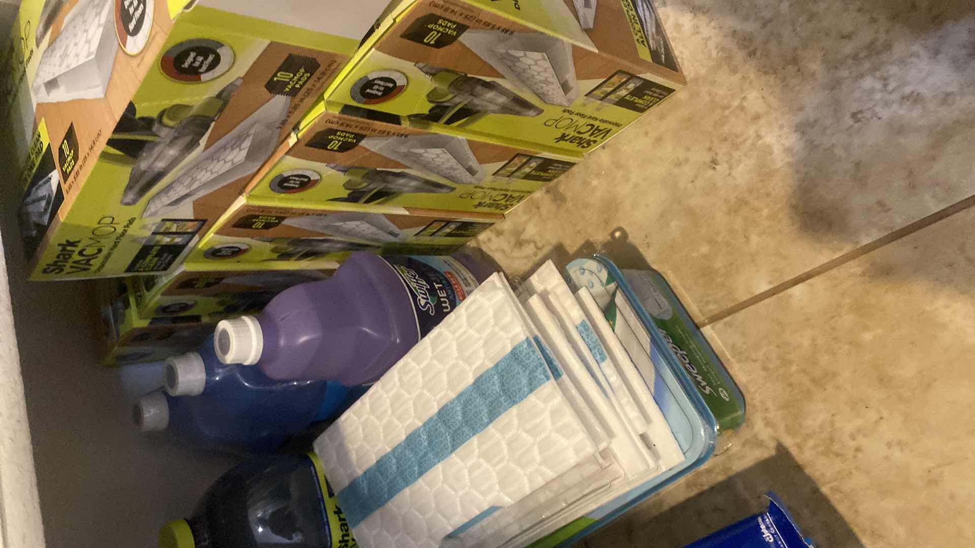 Photo 1 of SWIFFER & ASSORTED CLEANING SUPPLIES