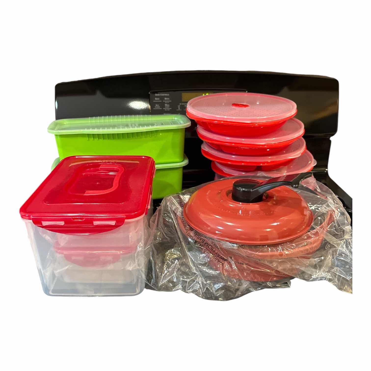 Photo 1 of LOT OF PLASTIC CONTAINERS SOME NEW
