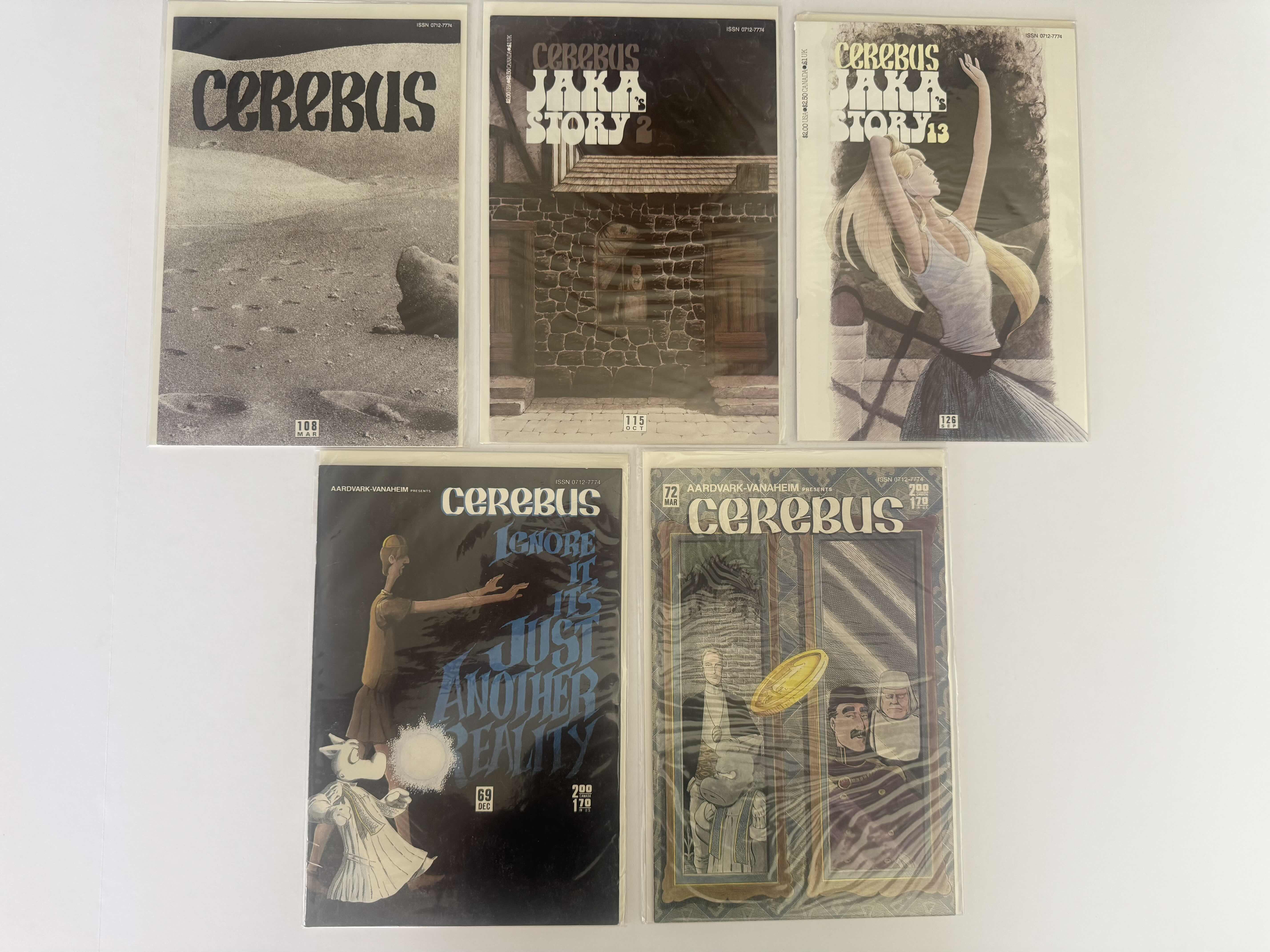 Photo 1 of 5- VINTAGE CEREBUS COMIC BOOKS