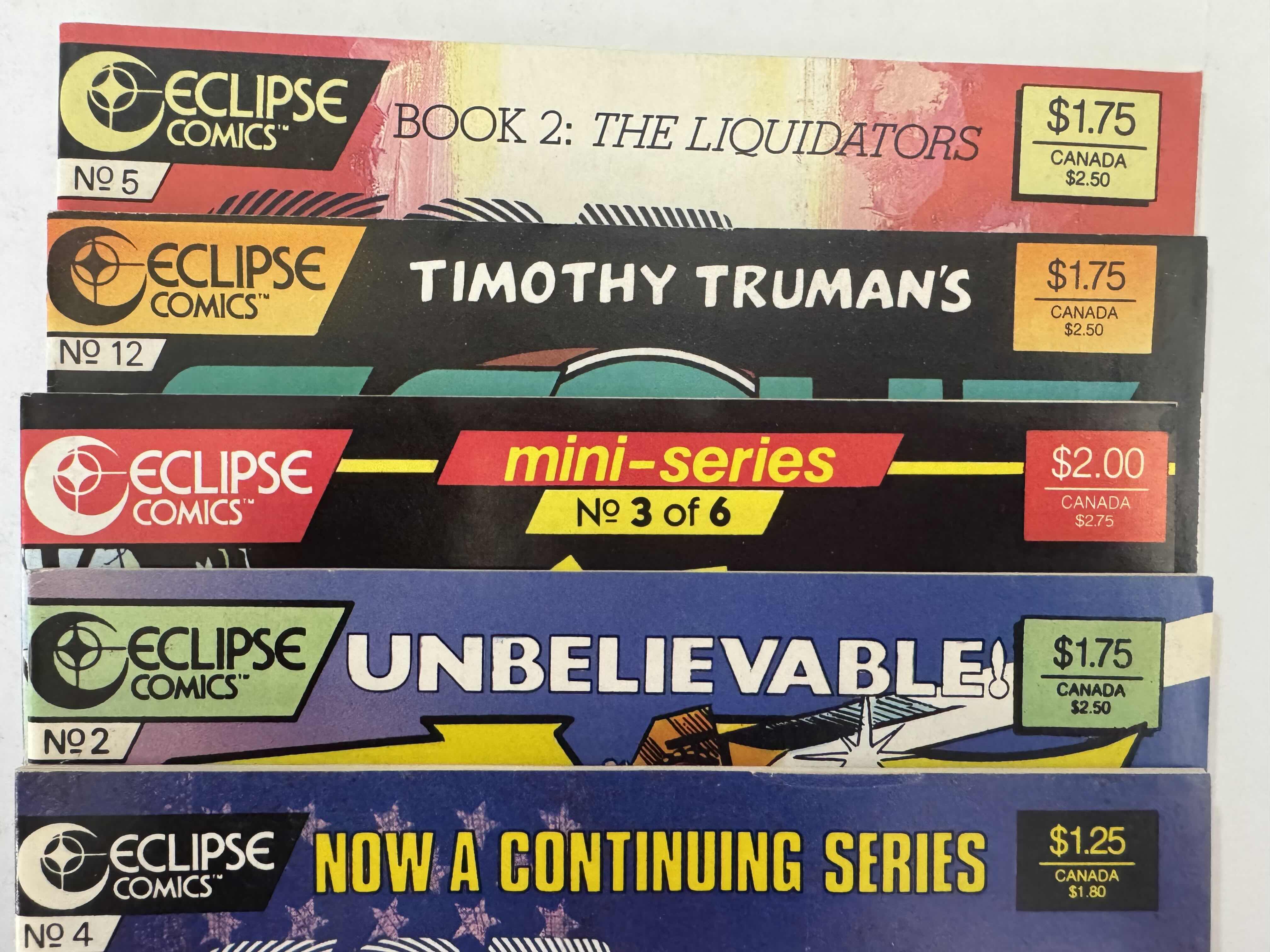 Photo 1 of 9- VINTAGE ECLIPSE COMIC BOOKS