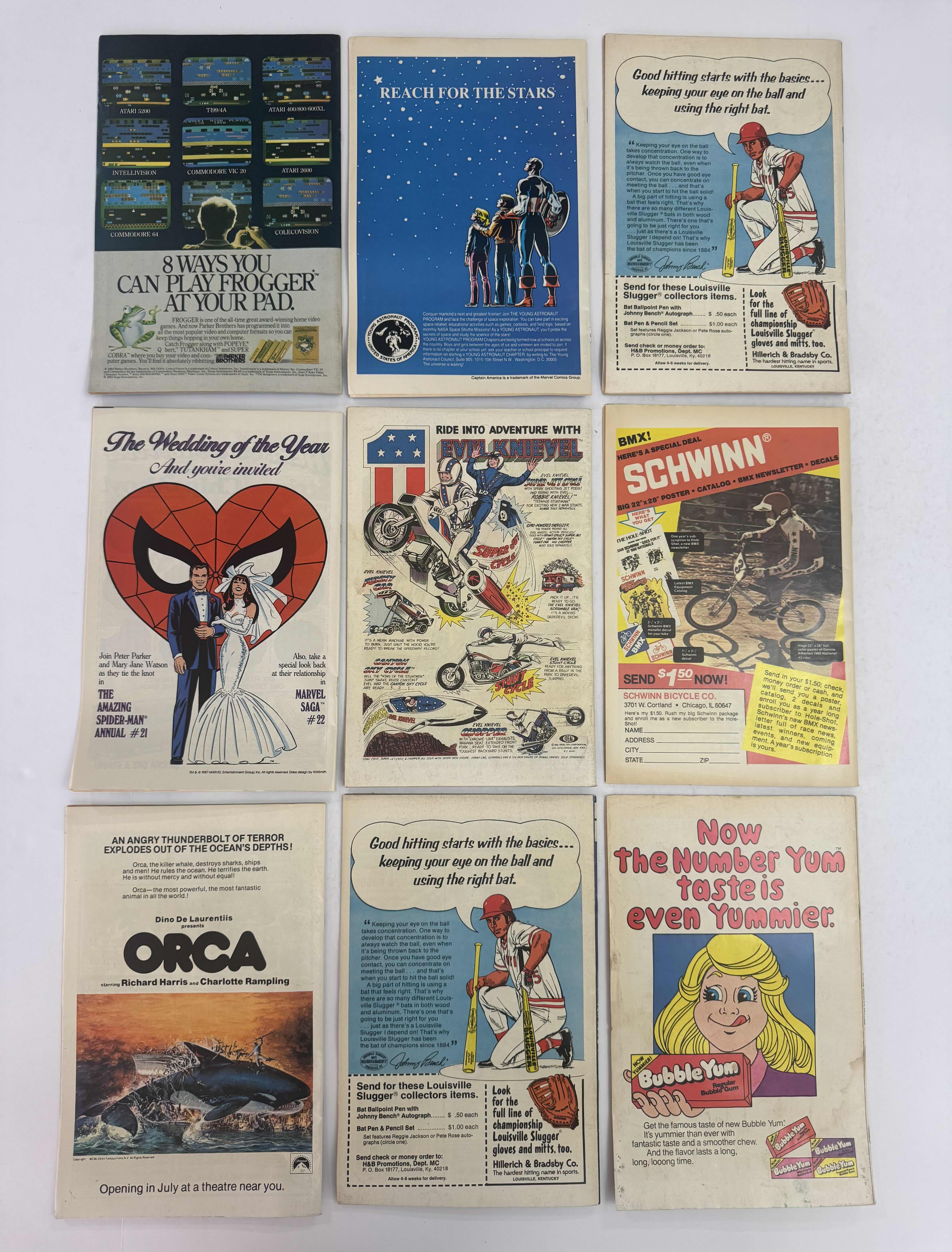Photo 1 of 9- VINTAGE MARVEL COMIC BOOKS