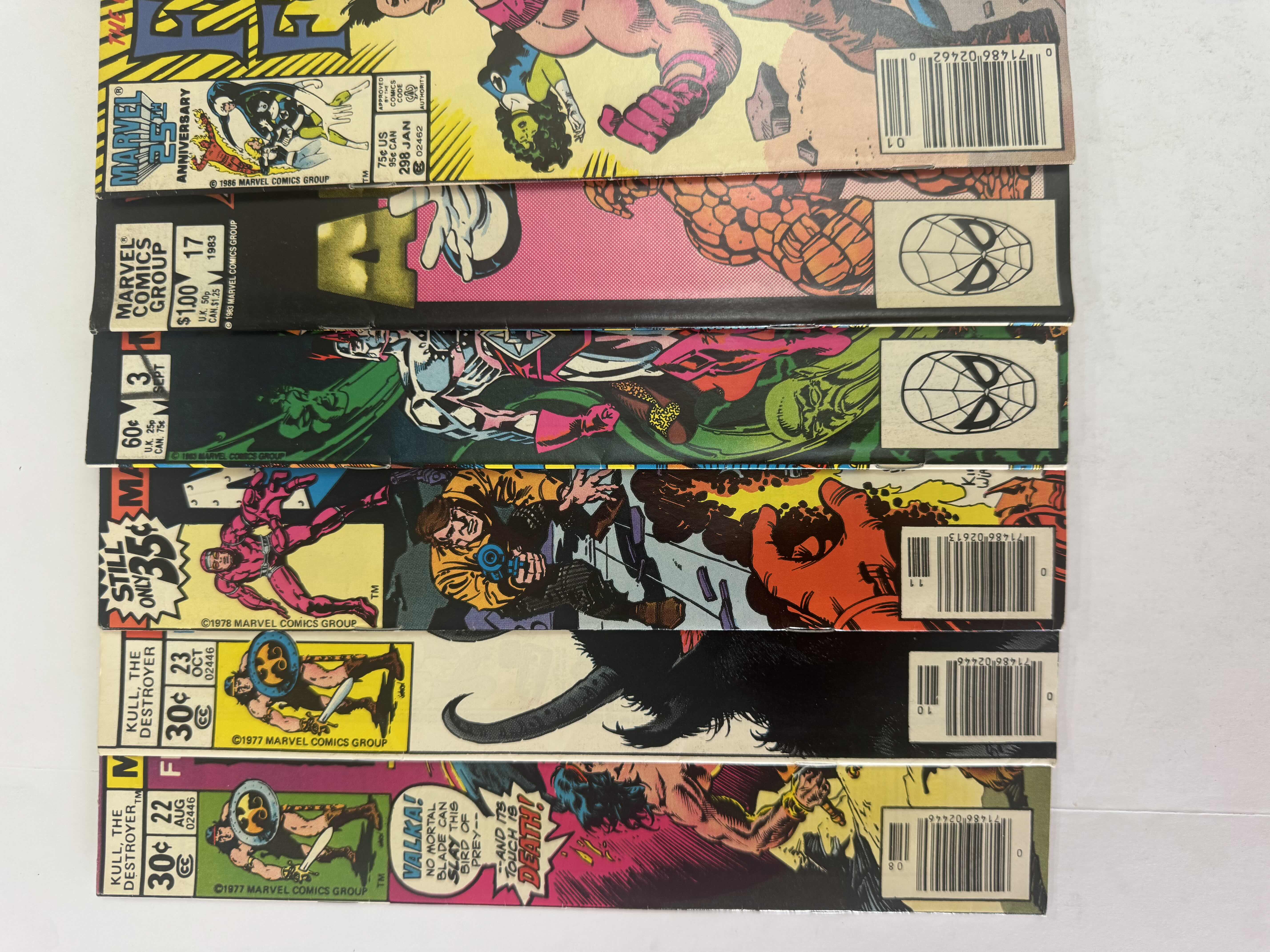 Photo 1 of 6- VINTAGE MARVEL COMIC BOOKS