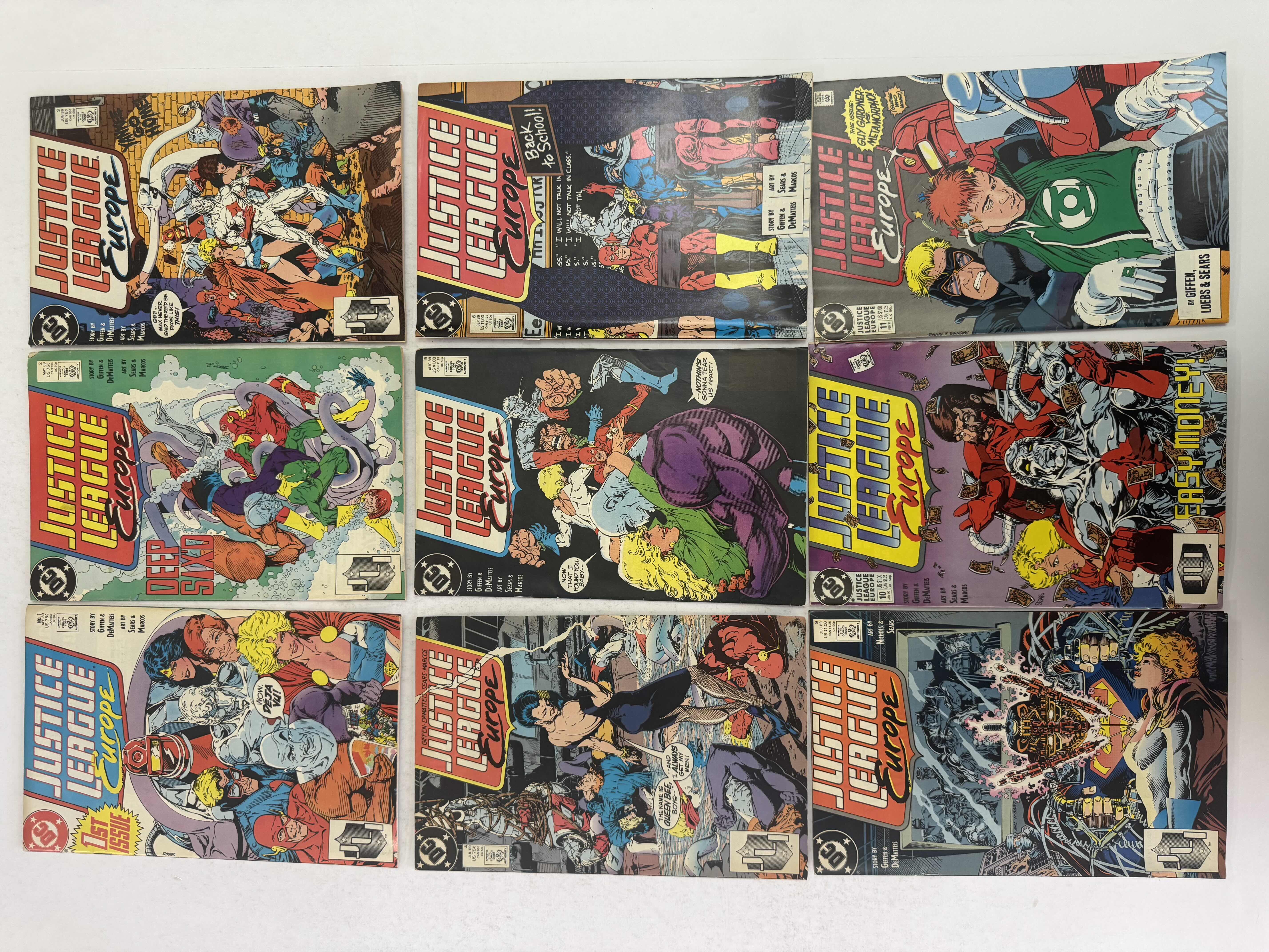 Photo 1 of 9- VINTAGE JUSTICE LEAGUE EUROPE COMIC BOOKS