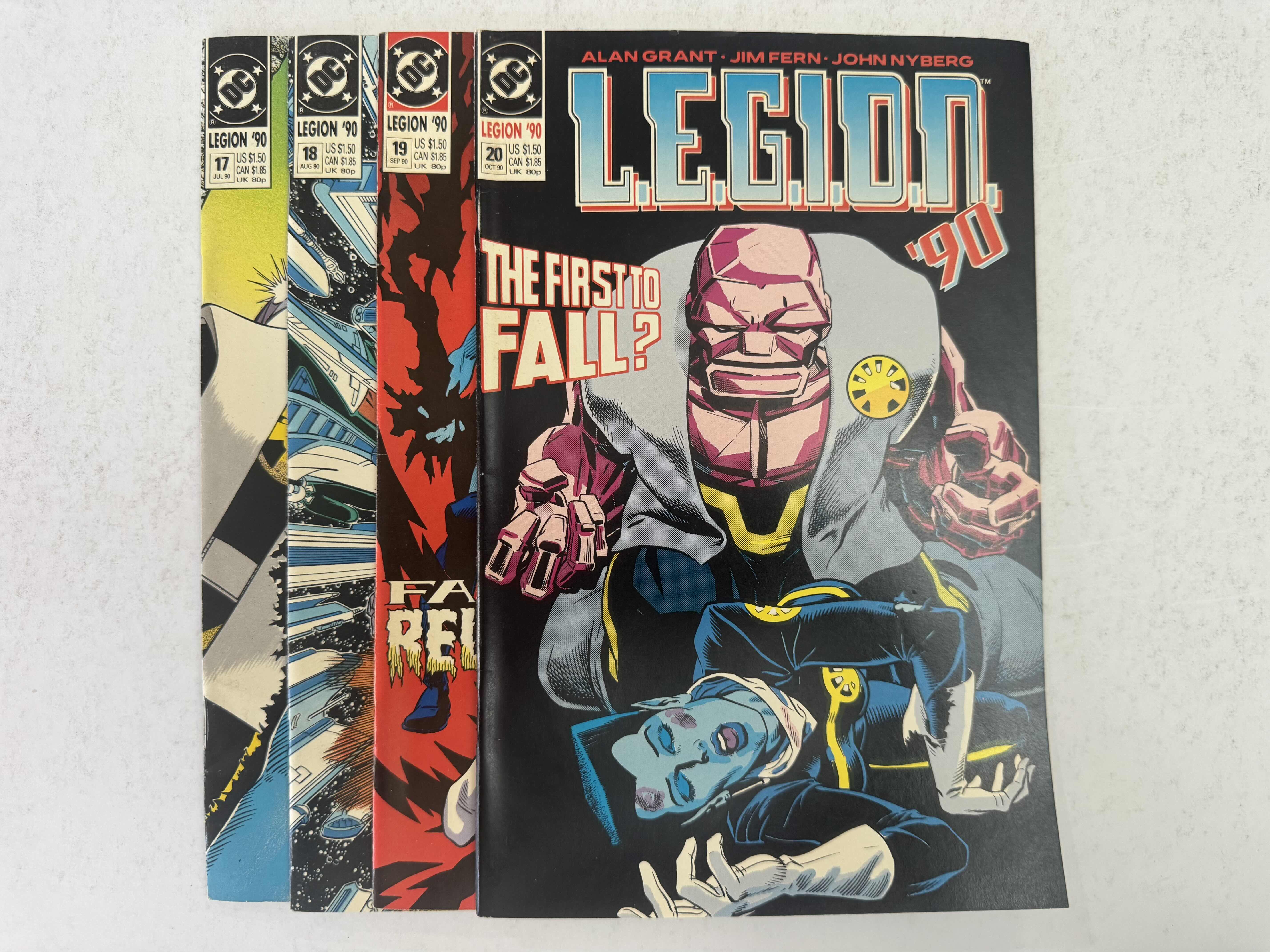 Photo 1 of 9- VINTAGE DC LEGION ‘90 COMIC BOOKS, ISSUES 12-20