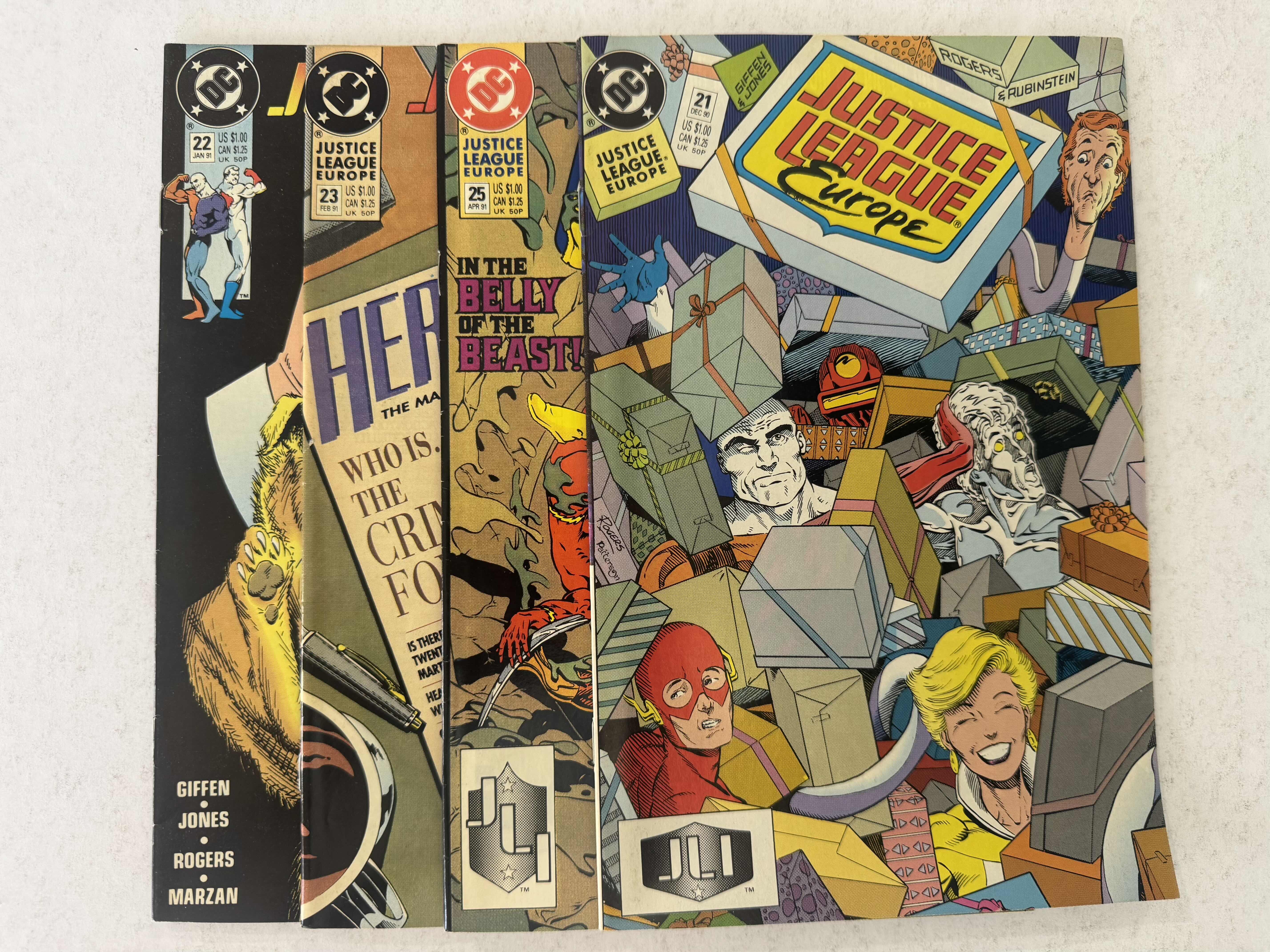 Photo 1 of 9- VINTAGE JUSTICE LEAGUE EUROPE COMIC BOOKS