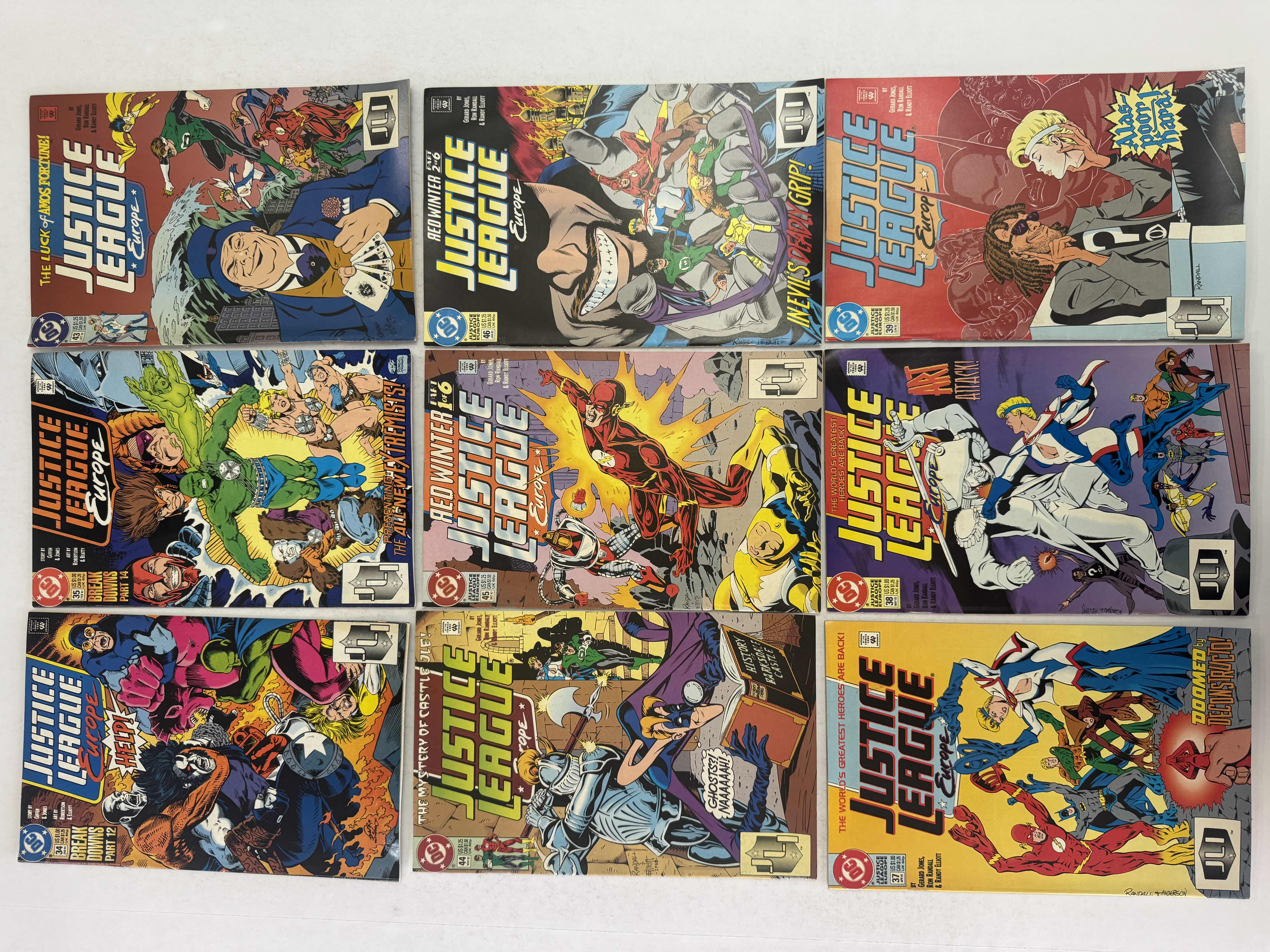 Photo 1 of 9- VINTAGE JUSTICE LEAGUE EUROPE COMIC BOOKS
