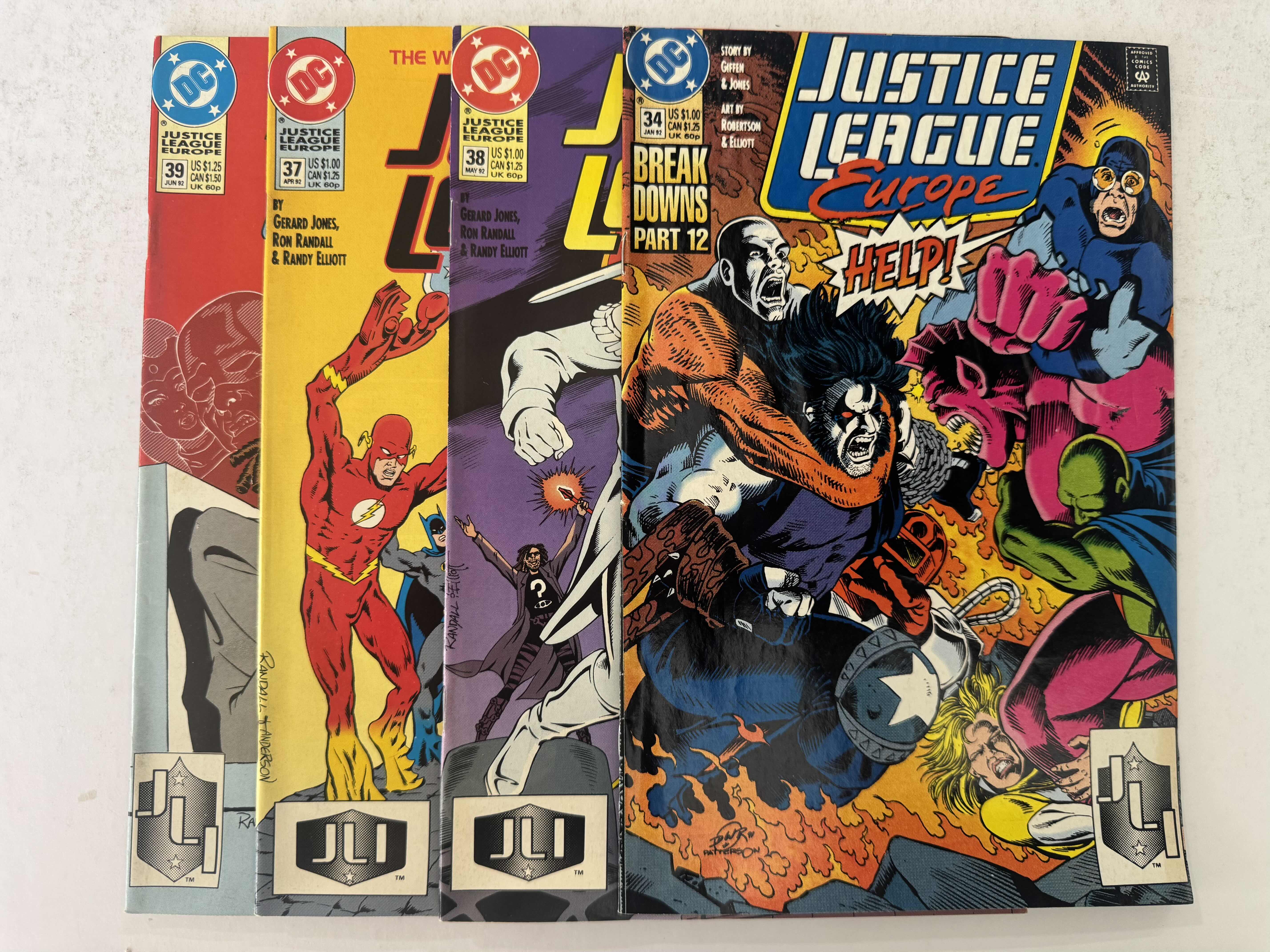 Photo 1 of 9- VINTAGE JUSTICE LEAGUE EUROPE COMIC BOOKS