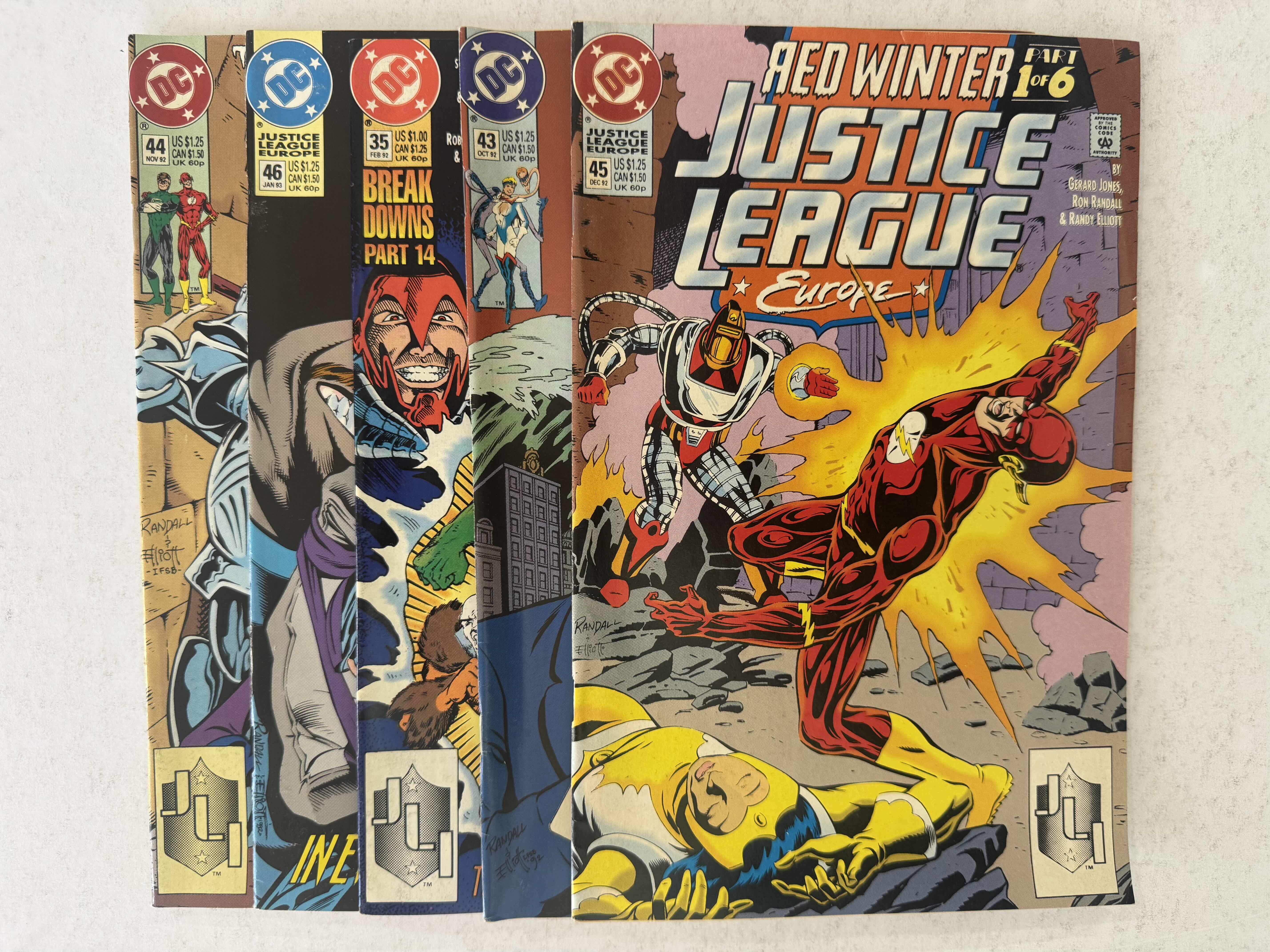 Photo 1 of 9- VINTAGE JUSTICE LEAGUE EUROPE COMIC BOOKS