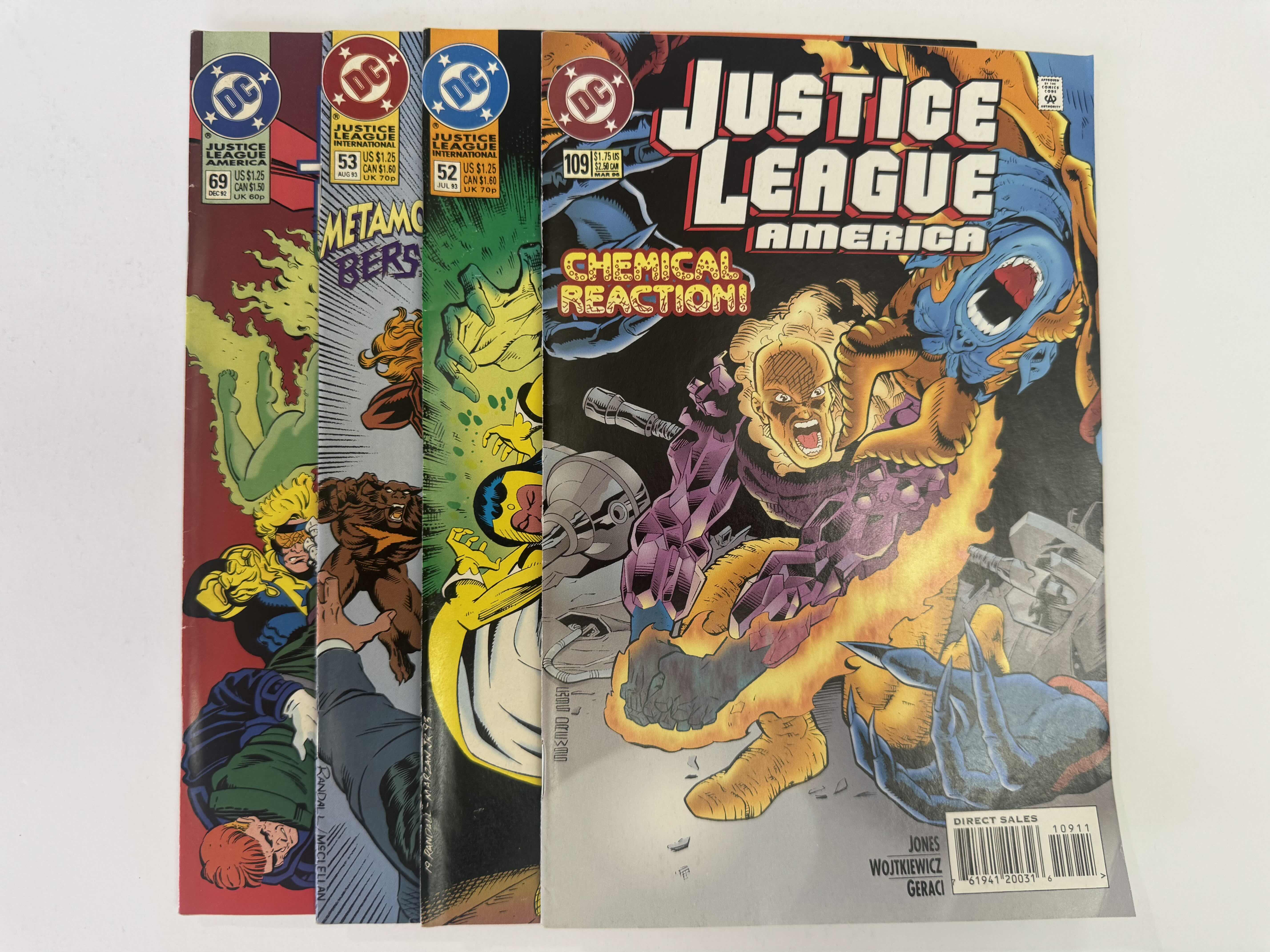 Photo 1 of 9- VINTAGE JUSTICE LEAGUE COMIC BOOKS