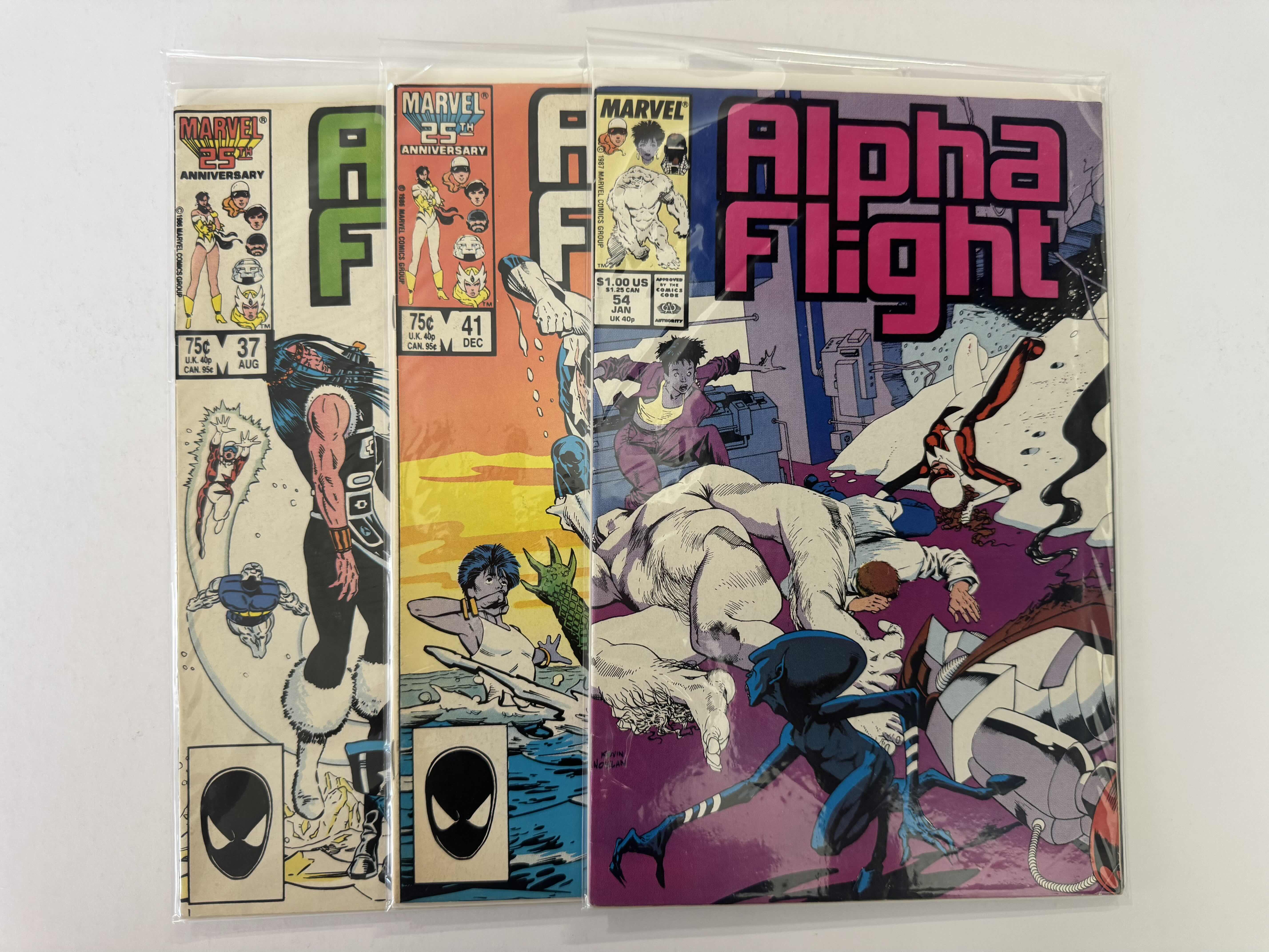 Photo 1 of 6- VINTAGE MARVEL ALPHA FLIGHT COMIC BOOKS