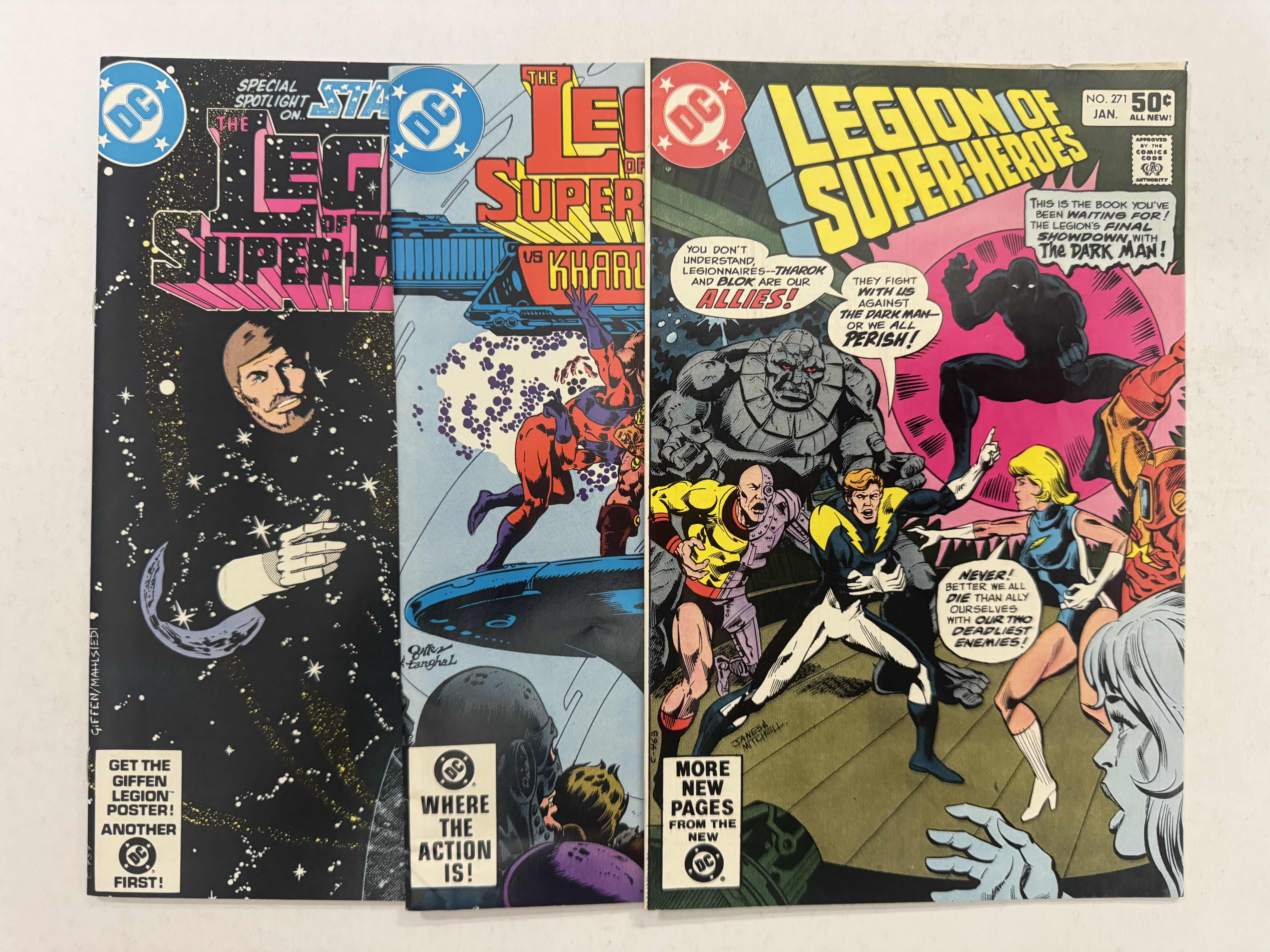 Photo 1 of 6- VINTAGE DC THE LEGION OF SUPER-HEROES COMIC BOOKS