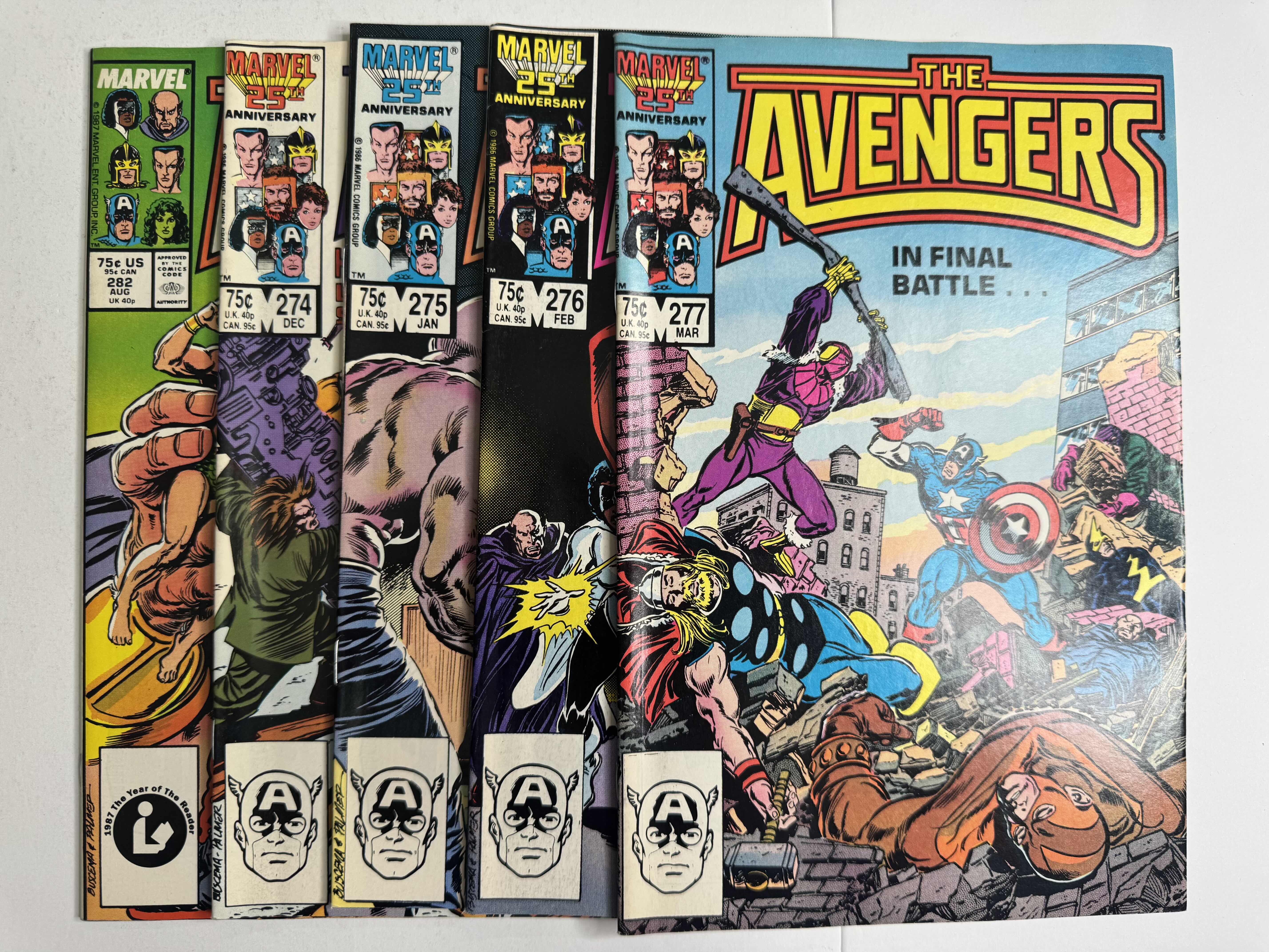 Photo 1 of 9- VINTAGE THE AVENGERS MARVEL COMIC BOOKS