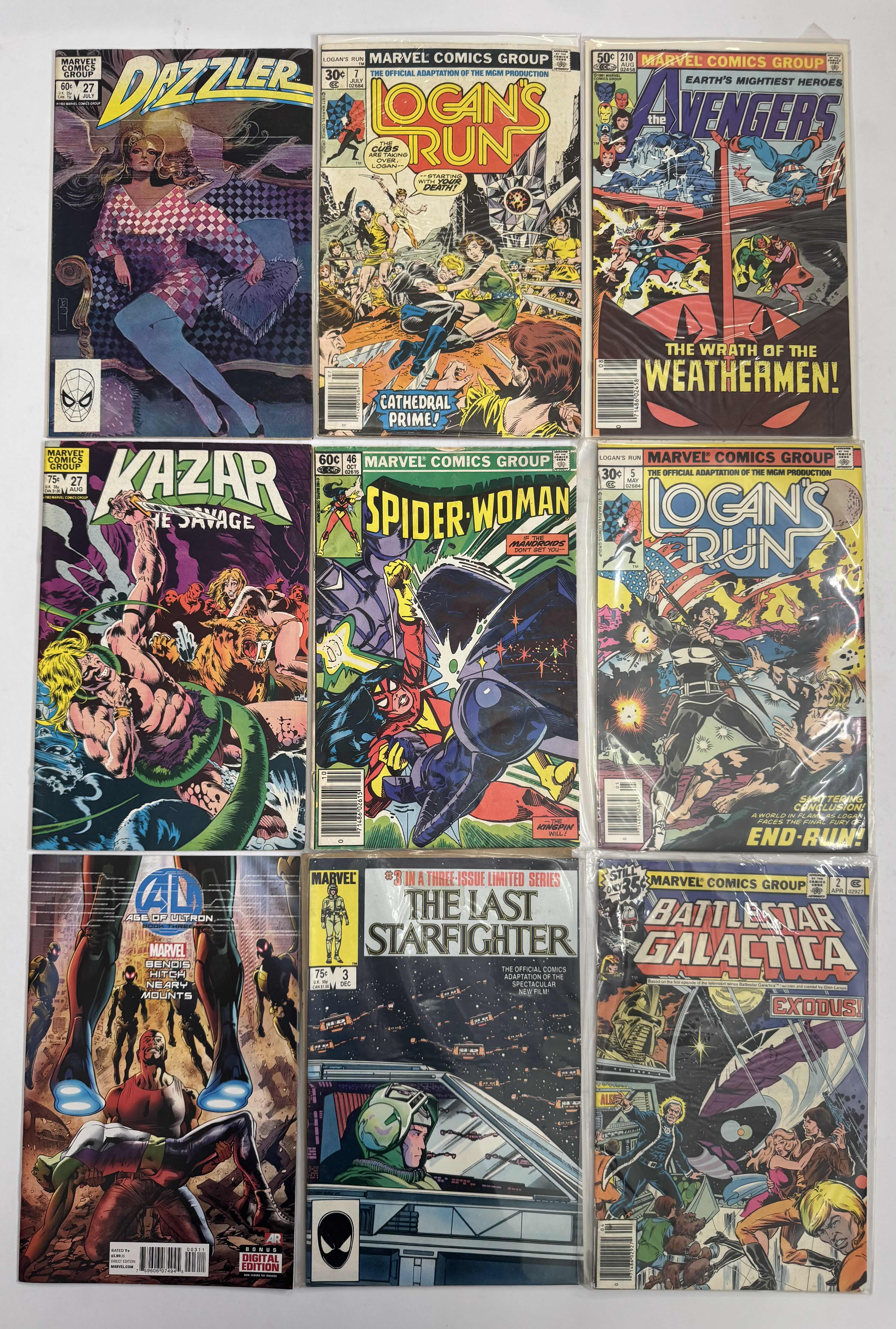 Photo 1 of 9- VINTAGE MARVEL COMIC BOOKS