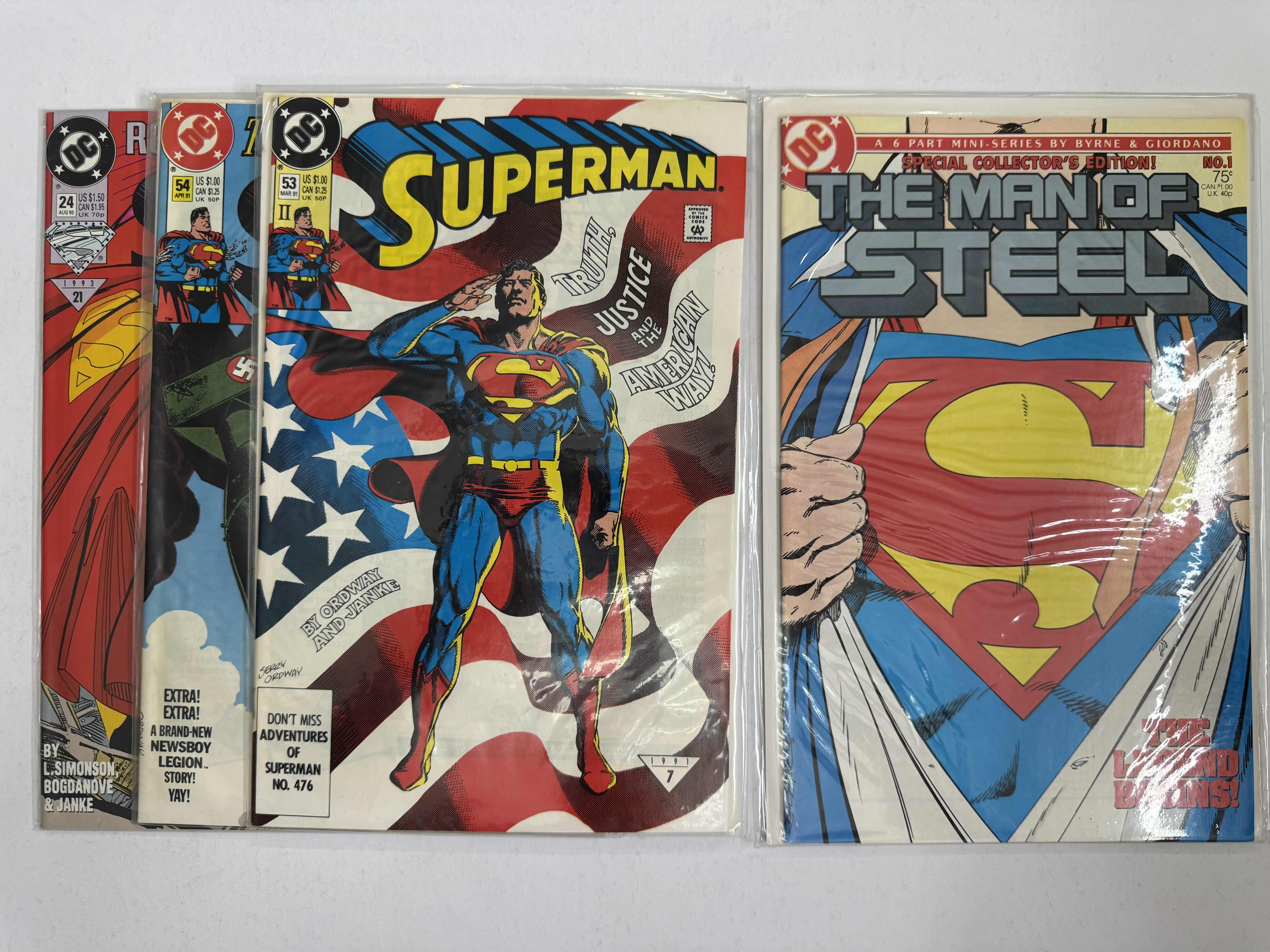 Photo 1 of 9- VINTAGE DC SUPERMAN COMIC BOOKS