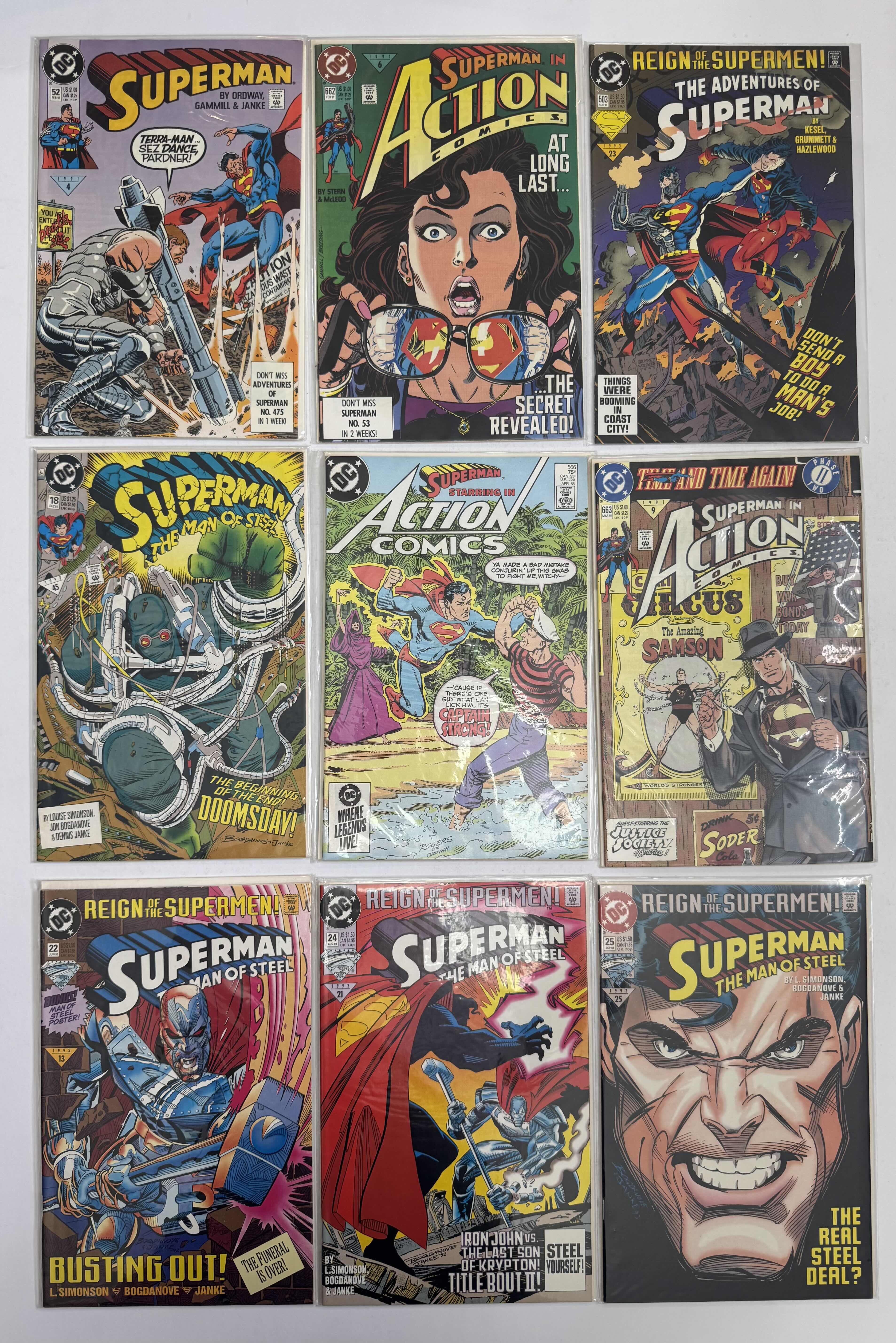 Photo 1 of 9- VINTAGE DC SUPERMAN COMIC BOOKS