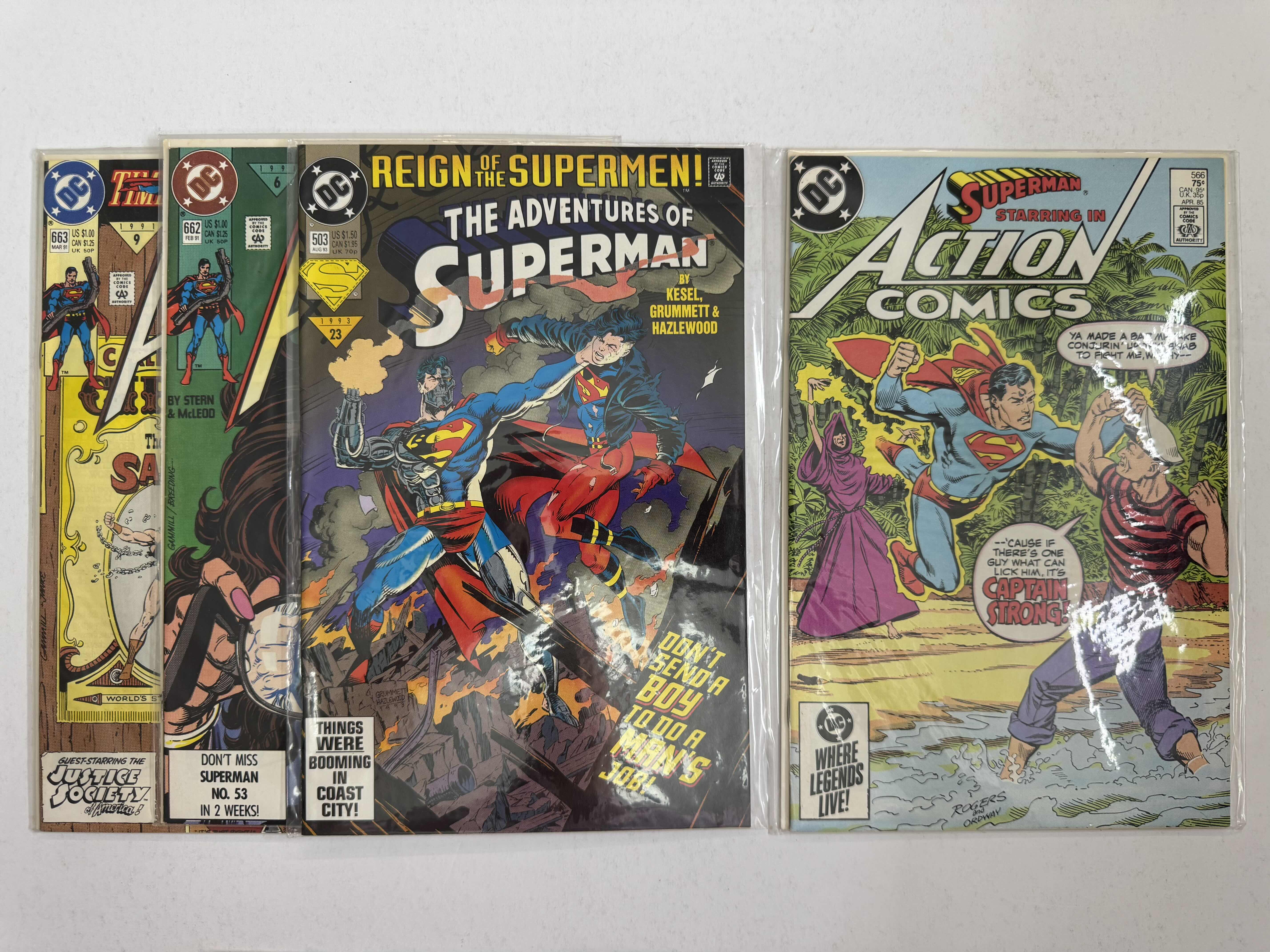 Photo 1 of 9- VINTAGE DC SUPERMAN COMIC BOOKS