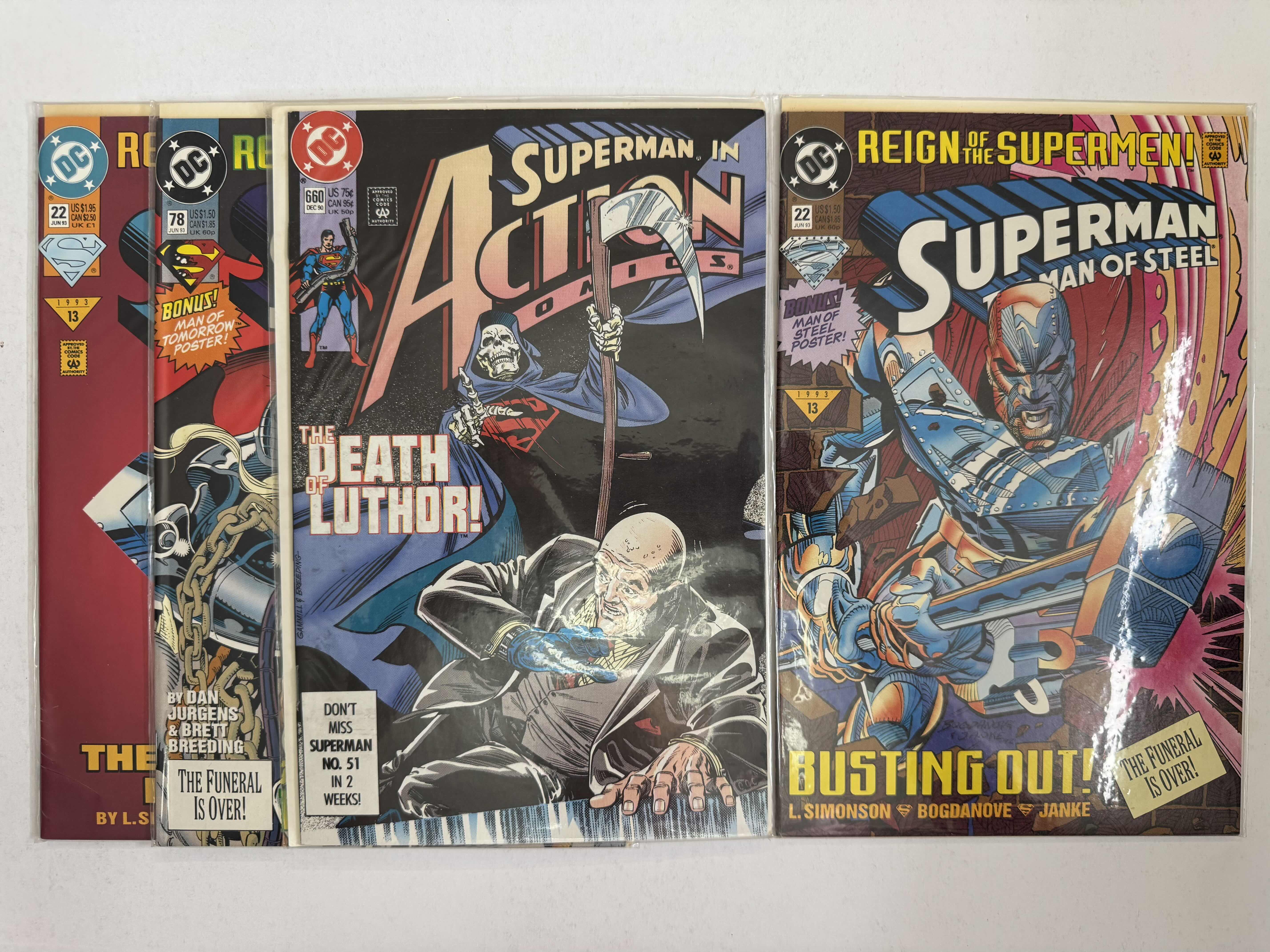 Photo 1 of 9- VINTAGE DC SUPERMAN COMIC BOOKS