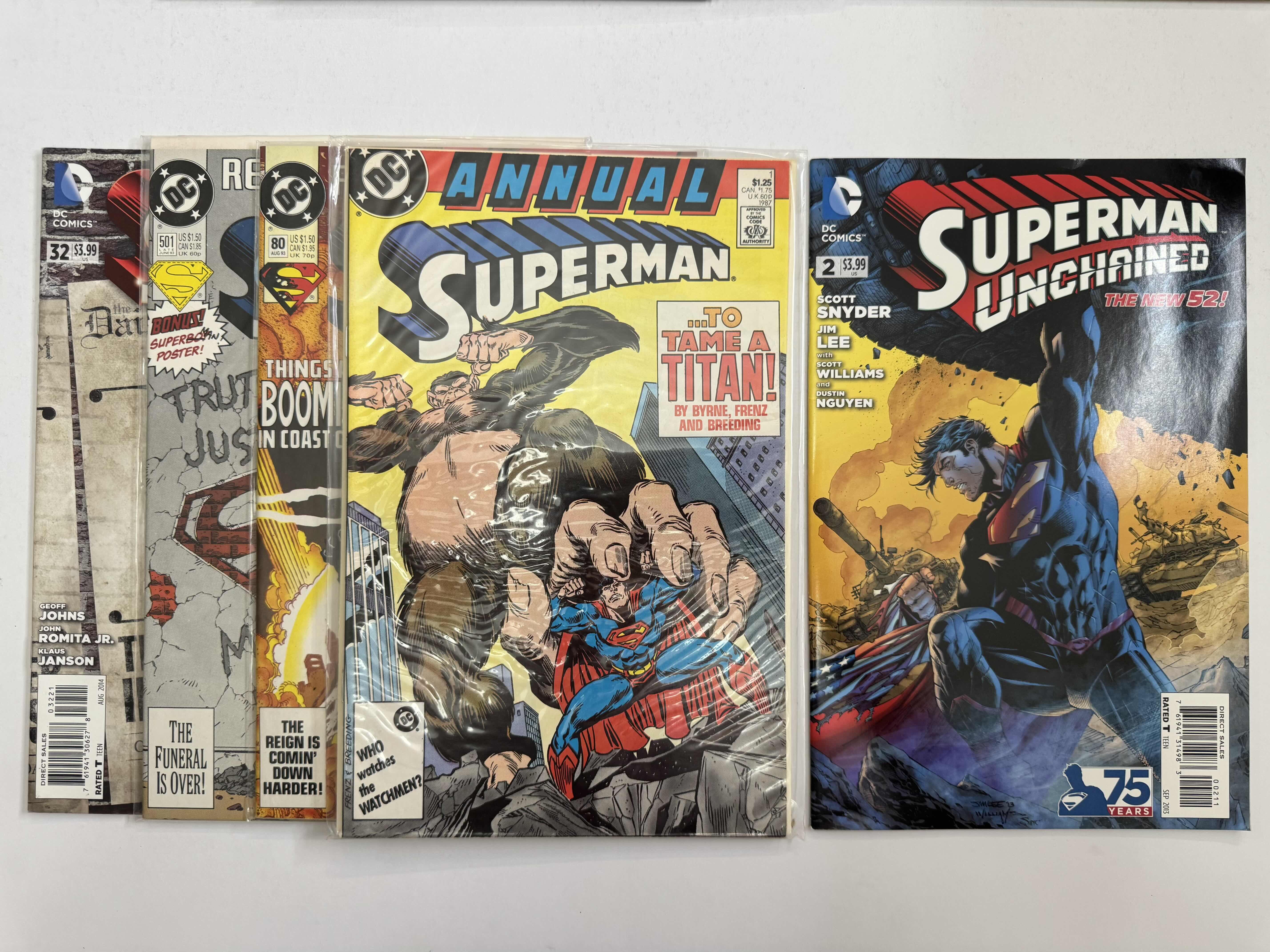 Photo 1 of 9- VINTAGE DC SUPERMAN COMIC BOOKS