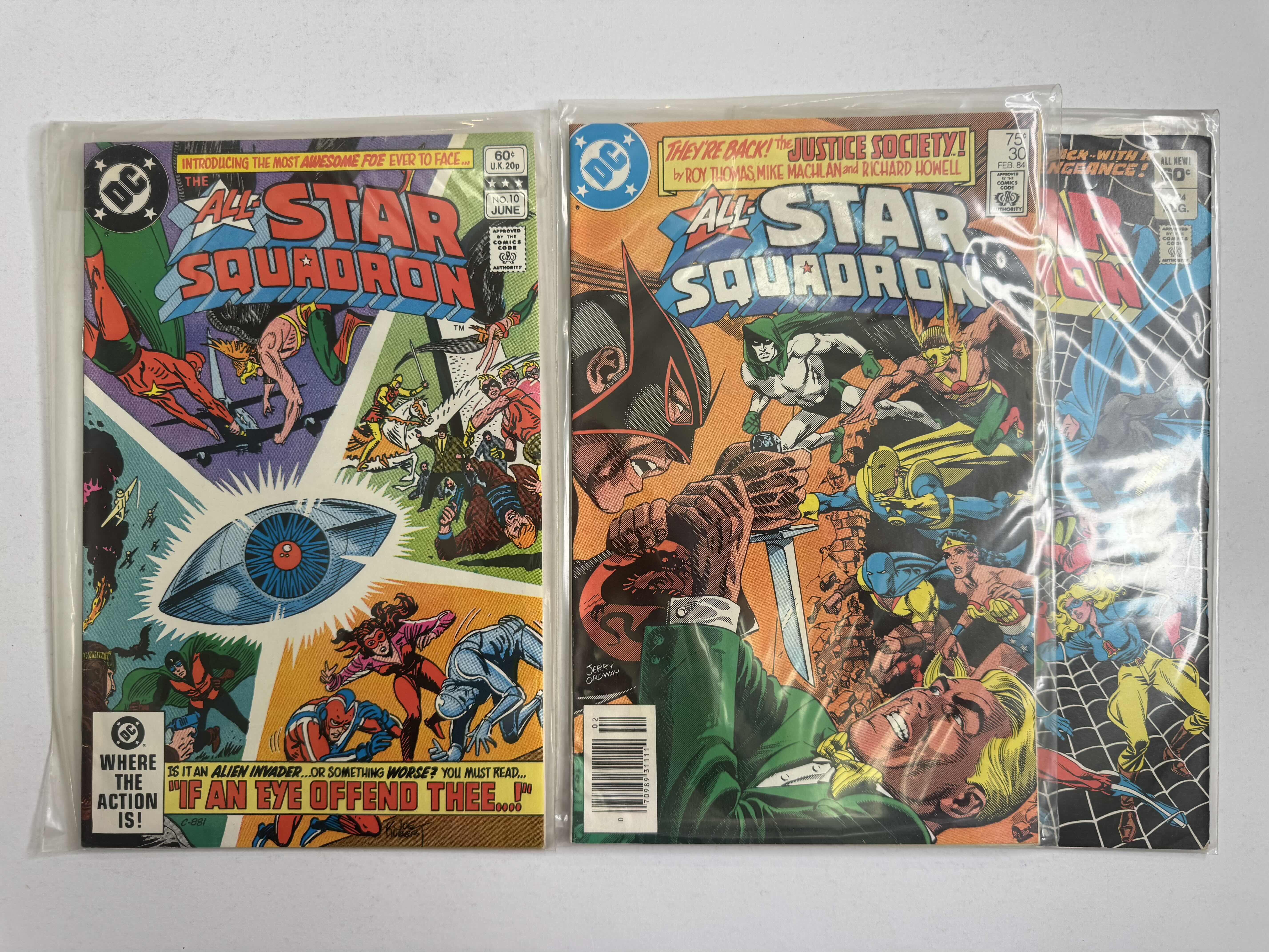 Photo 1 of 6- VINTAGE DC ALL-STAR SQUADRON COMIC BOOKS
