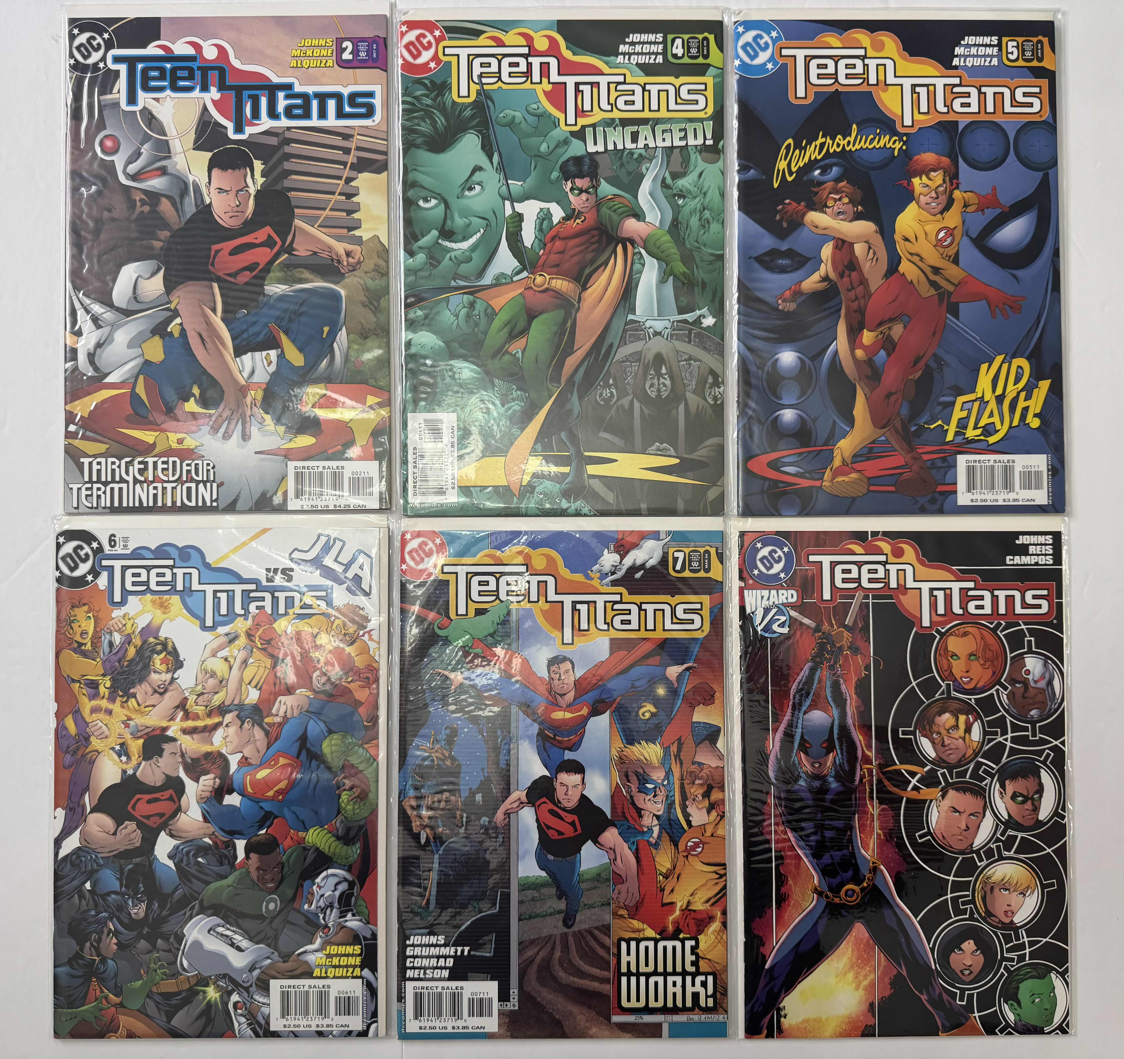 Photo 1 of 6- VINTAGE DC TEEN TITANS COMIC BOOKS