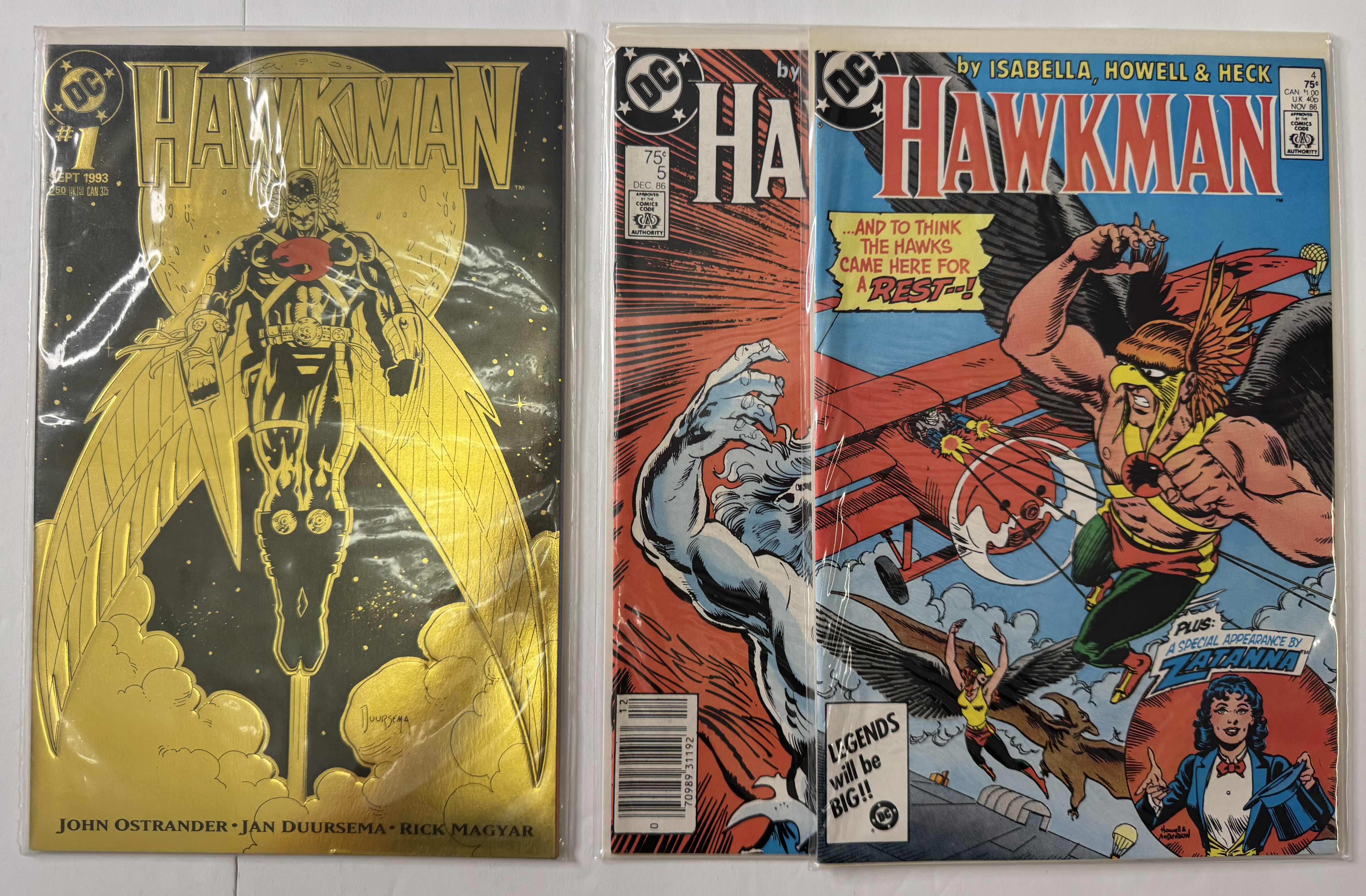 Photo 1 of 6- VINTAGE DC HAWKMAN COMIC BOOKS