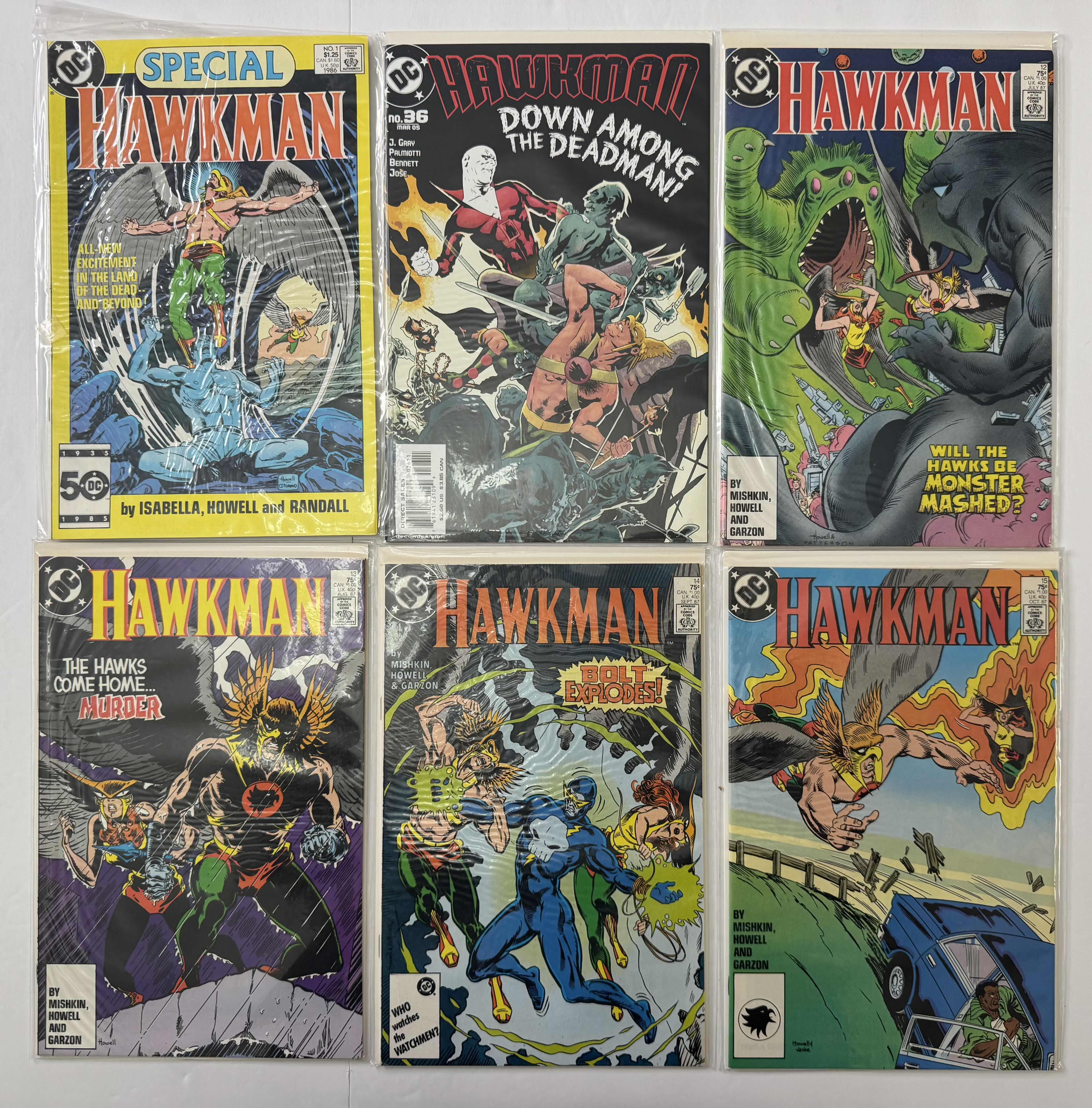 Photo 1 of 6- VINTAGE DC HAWKMAN COMIC BOOKS