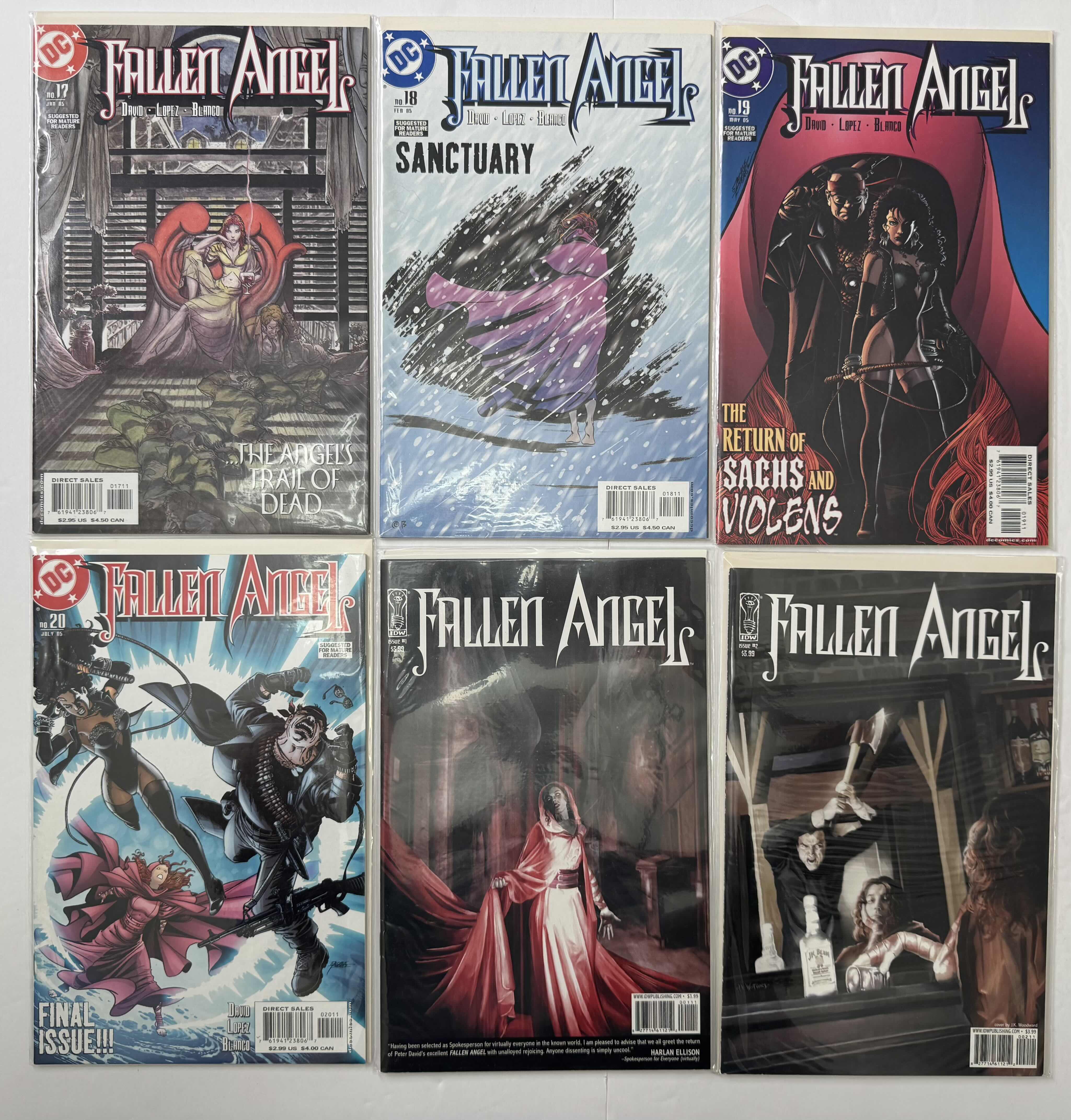 Photo 1 of 6- VINTAGE FALLEN ANGEL COMIC BOOKS