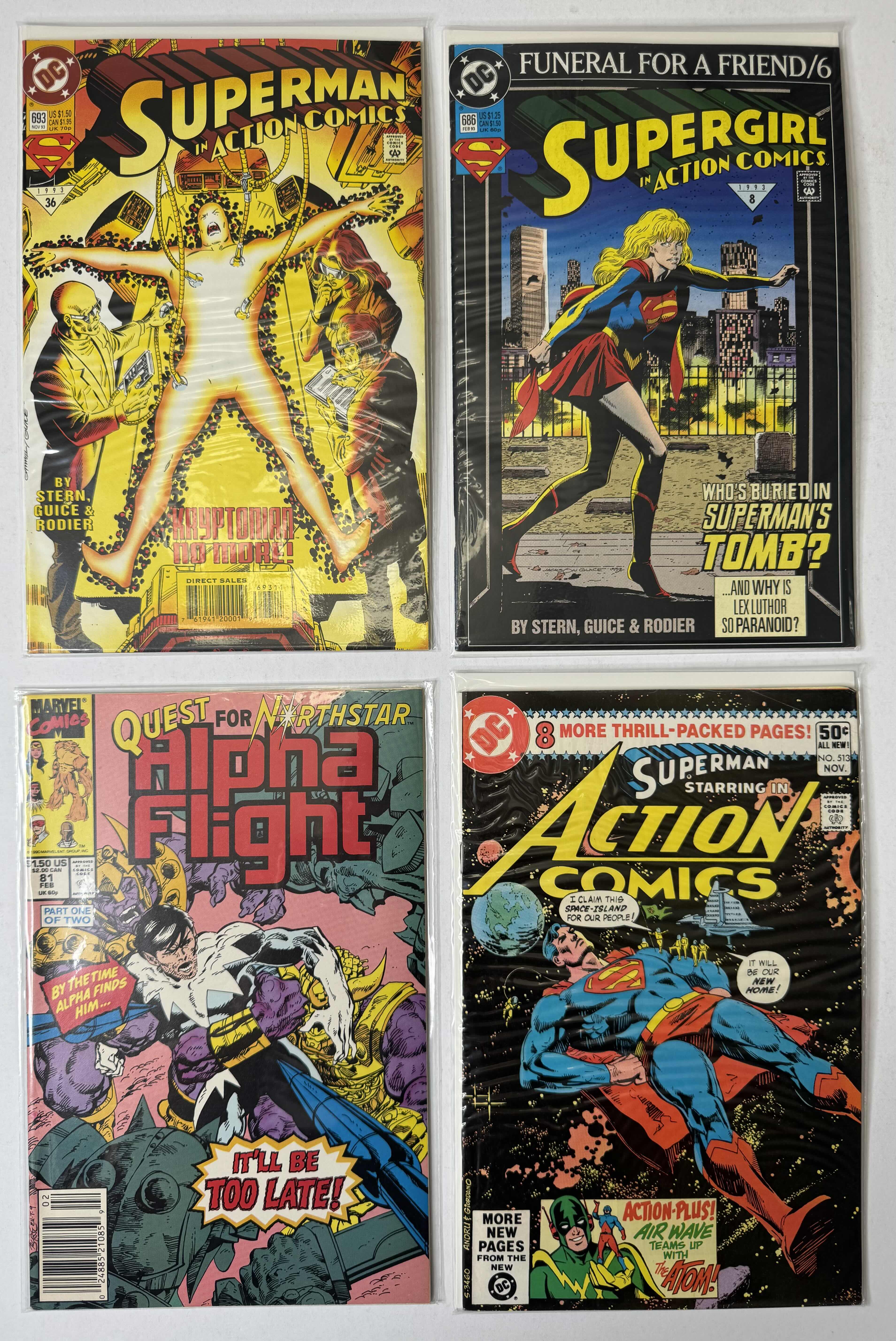 Photo 1 of 4-VINTAGE ASSORTED COMIC BOOKS