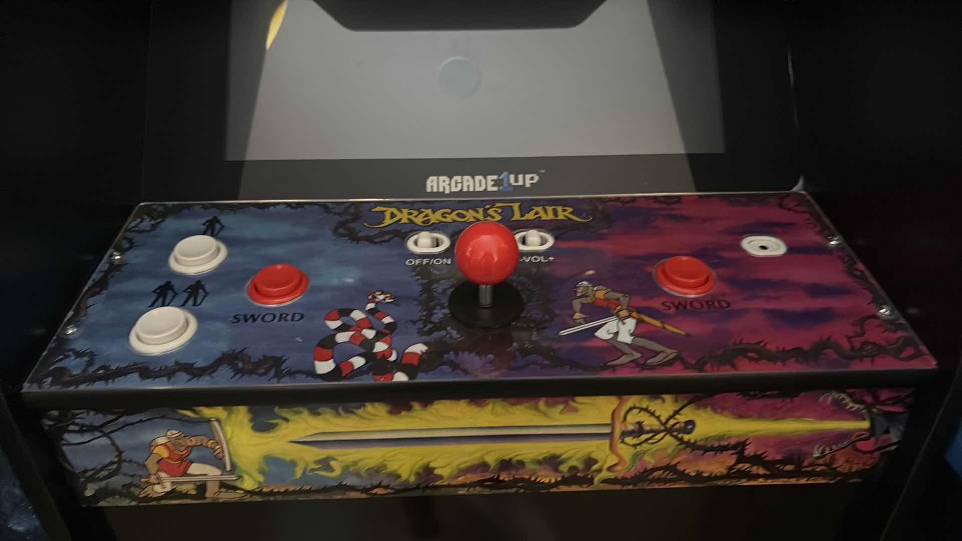Photo 1 of ARCADE 1 UP DRAGONS LAIR GAMING MACHINE