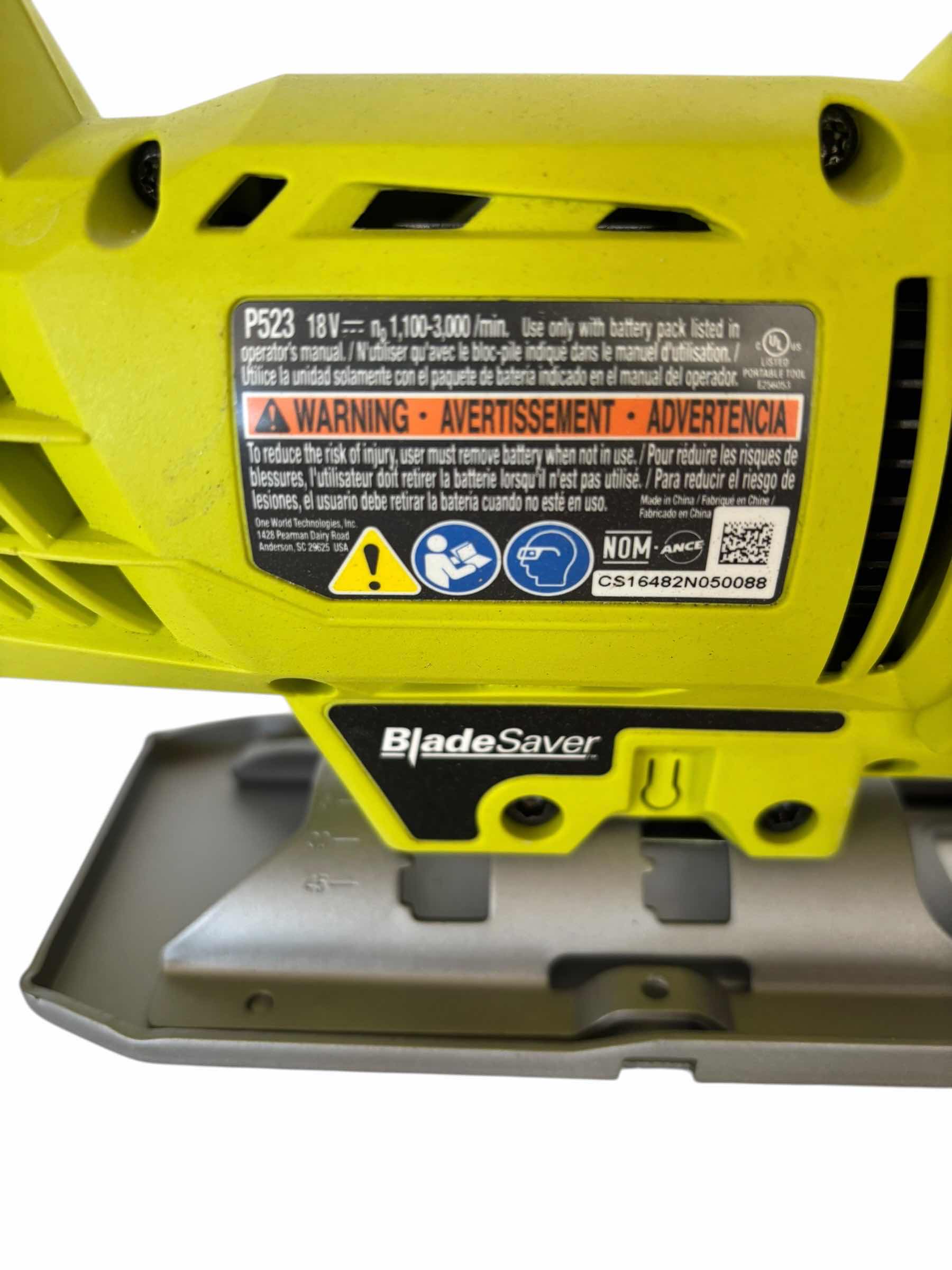 Photo 1 of $70 RYOBI ORBITAL JIGSAW