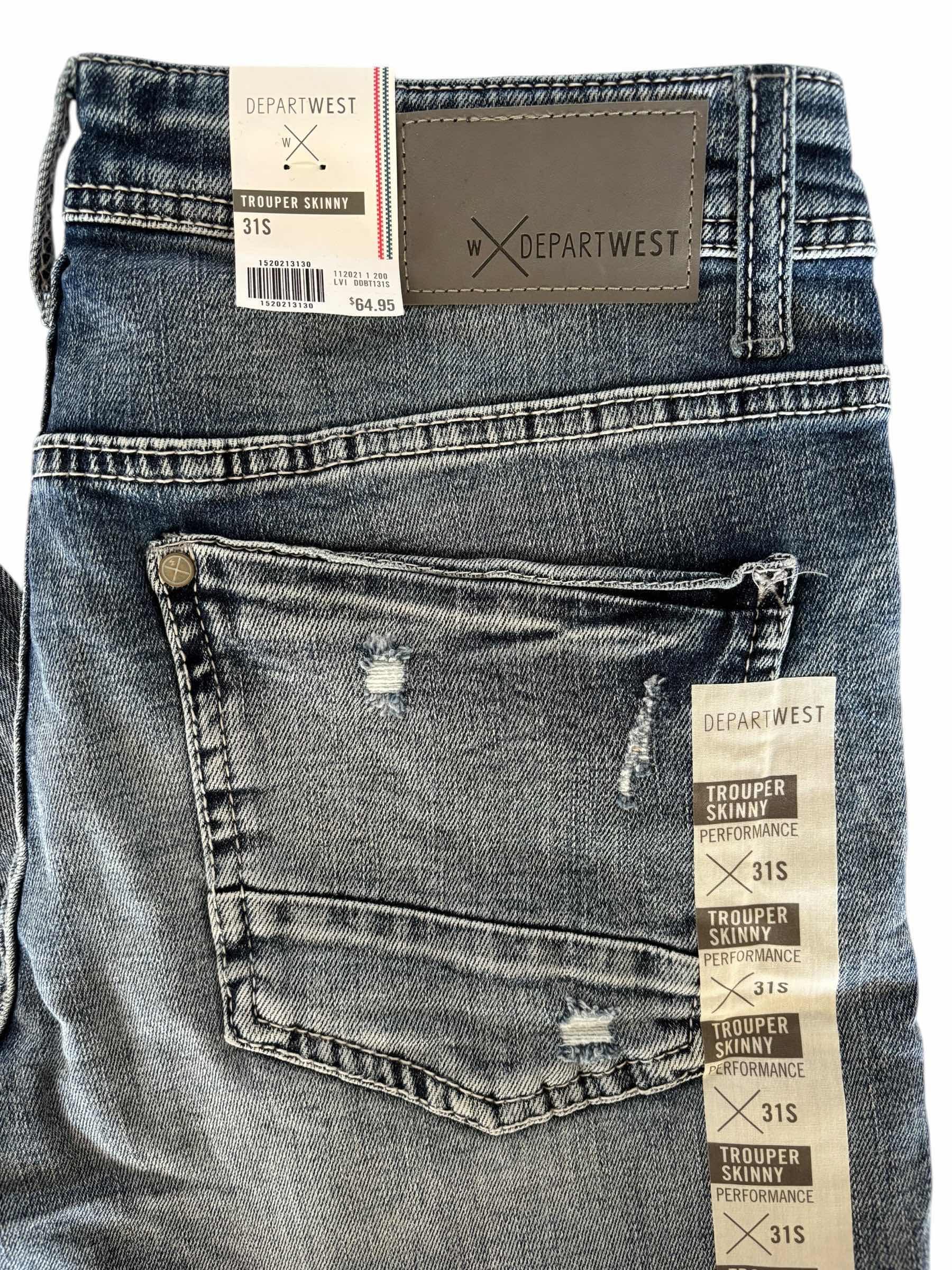 Photo 1 of $65 NWT DEPART WEST JEANS SIZE 31S