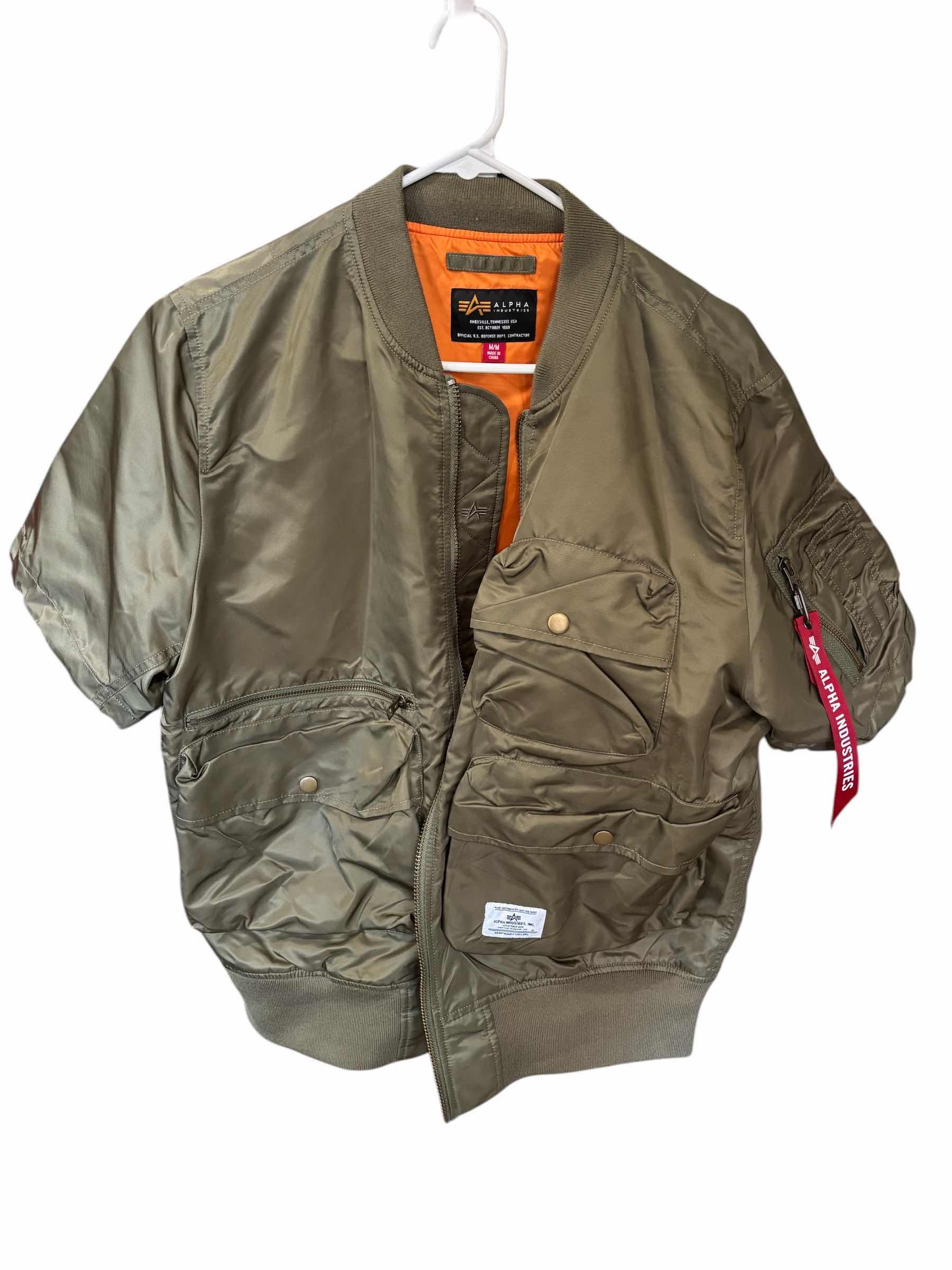 Photo 1 of ALPHA INDUSTRIES SHORT SLEEVE BOMBER JACKET SIZE M