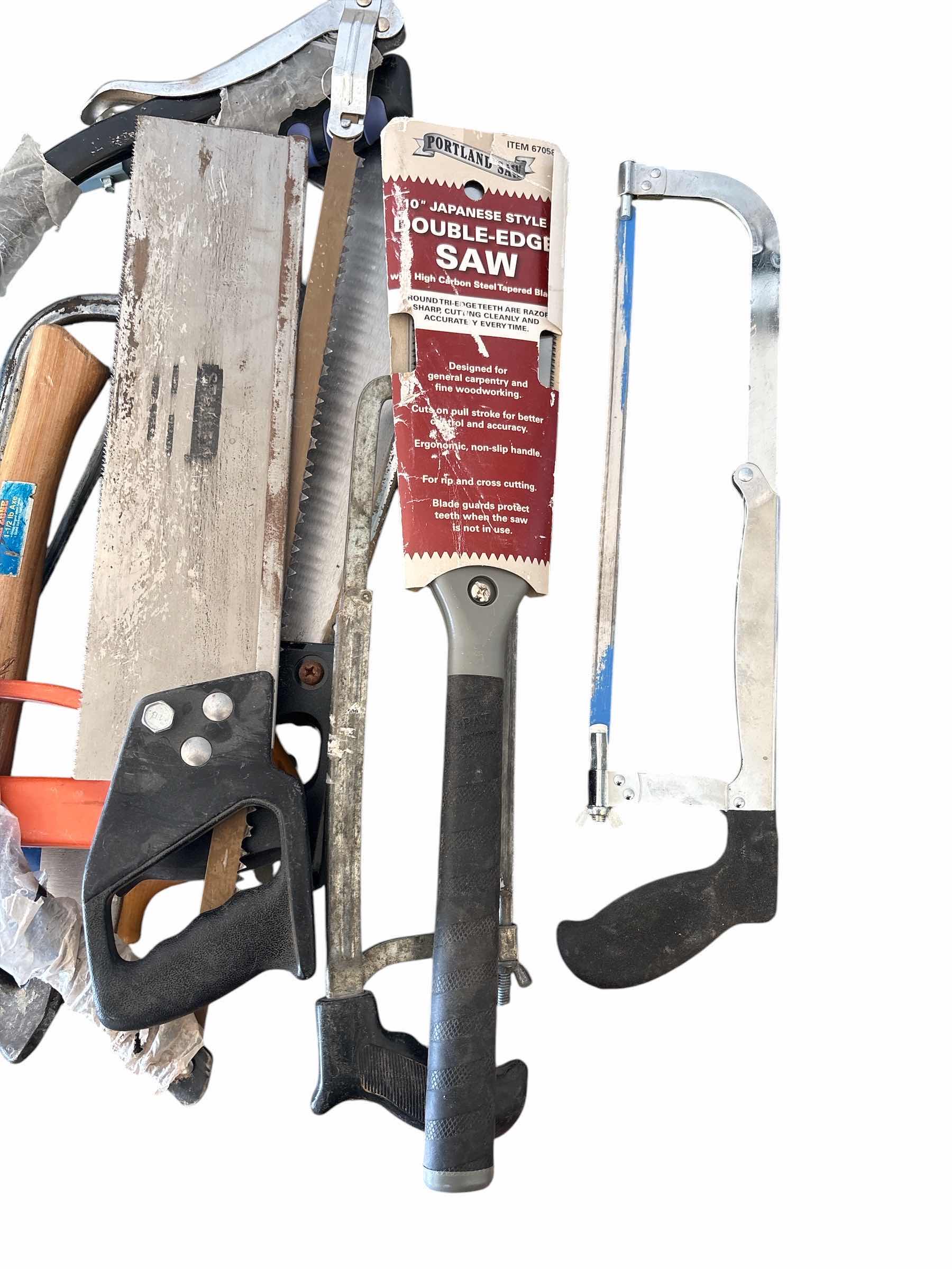 Photo 1 of LOT OF HANDSAWS & AX