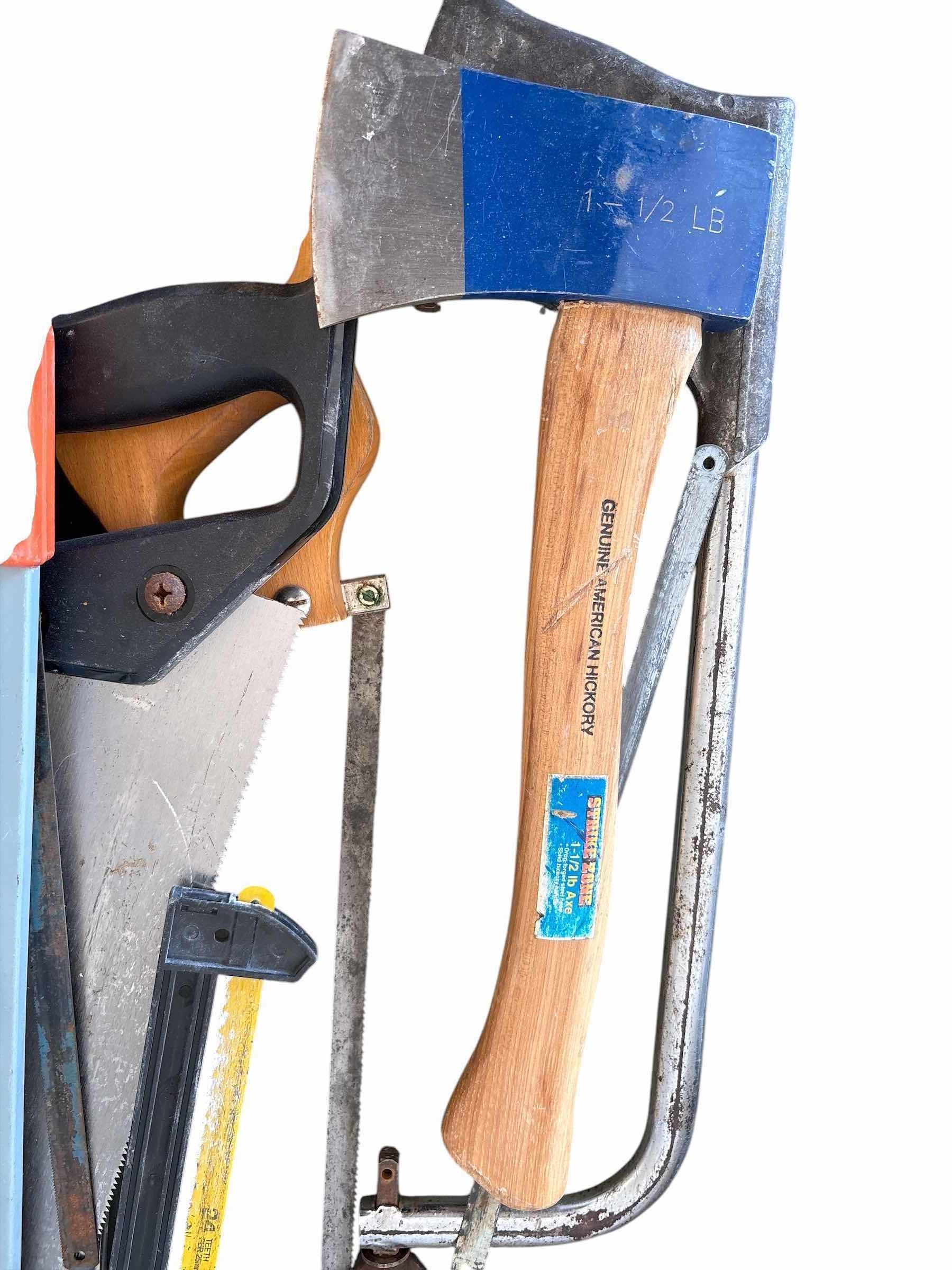 Photo 1 of LOT OF HANDSAWS & AX