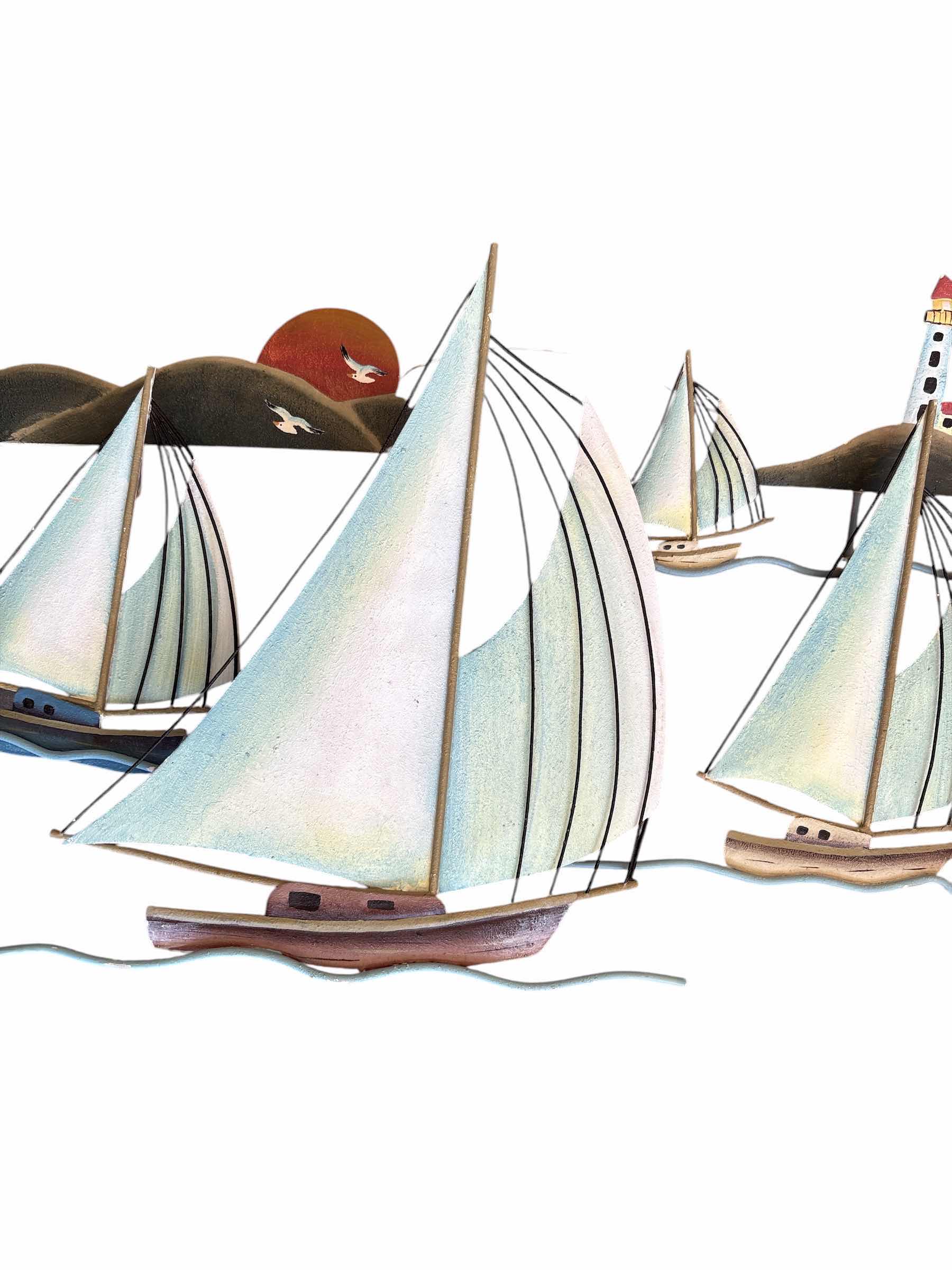Photo 1 of METAL SAILING BOAT WALL ACCENT H13”