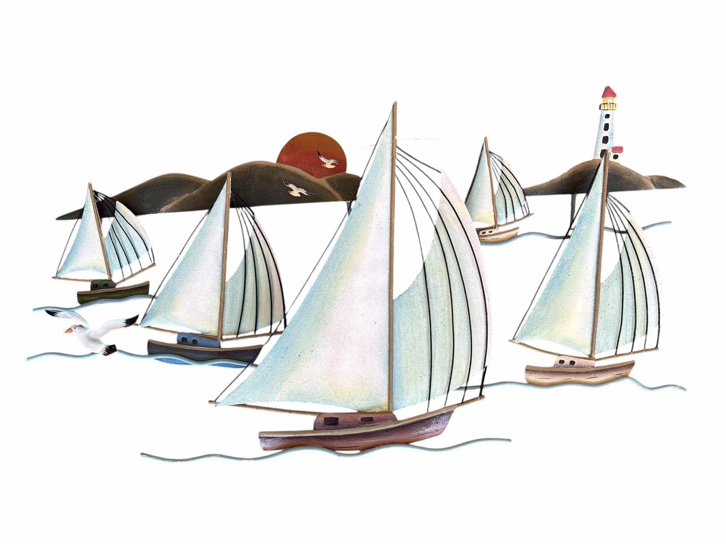 Photo 1 of METAL SAILING BOAT WALL ACCENT H13”