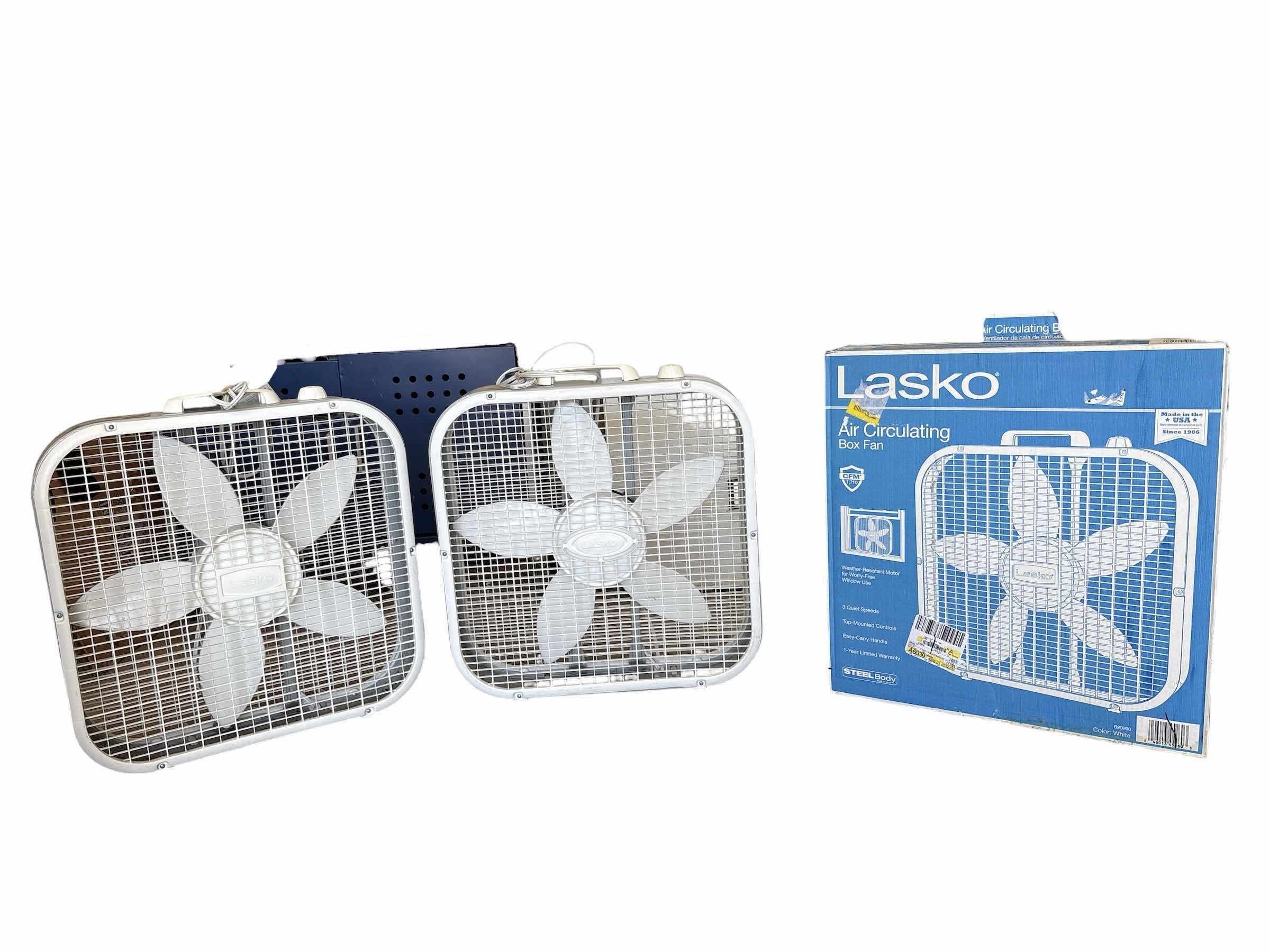 Photo 1 of (3)PCS LASKO BOX FAN H20.5”