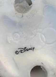 Photo 1 of (4)PCS VINTAGE DISNEY MICKEY & MINNIE CHRISTMAS FIGURINES WITH PLUTO & CLOCK POST H2.5”