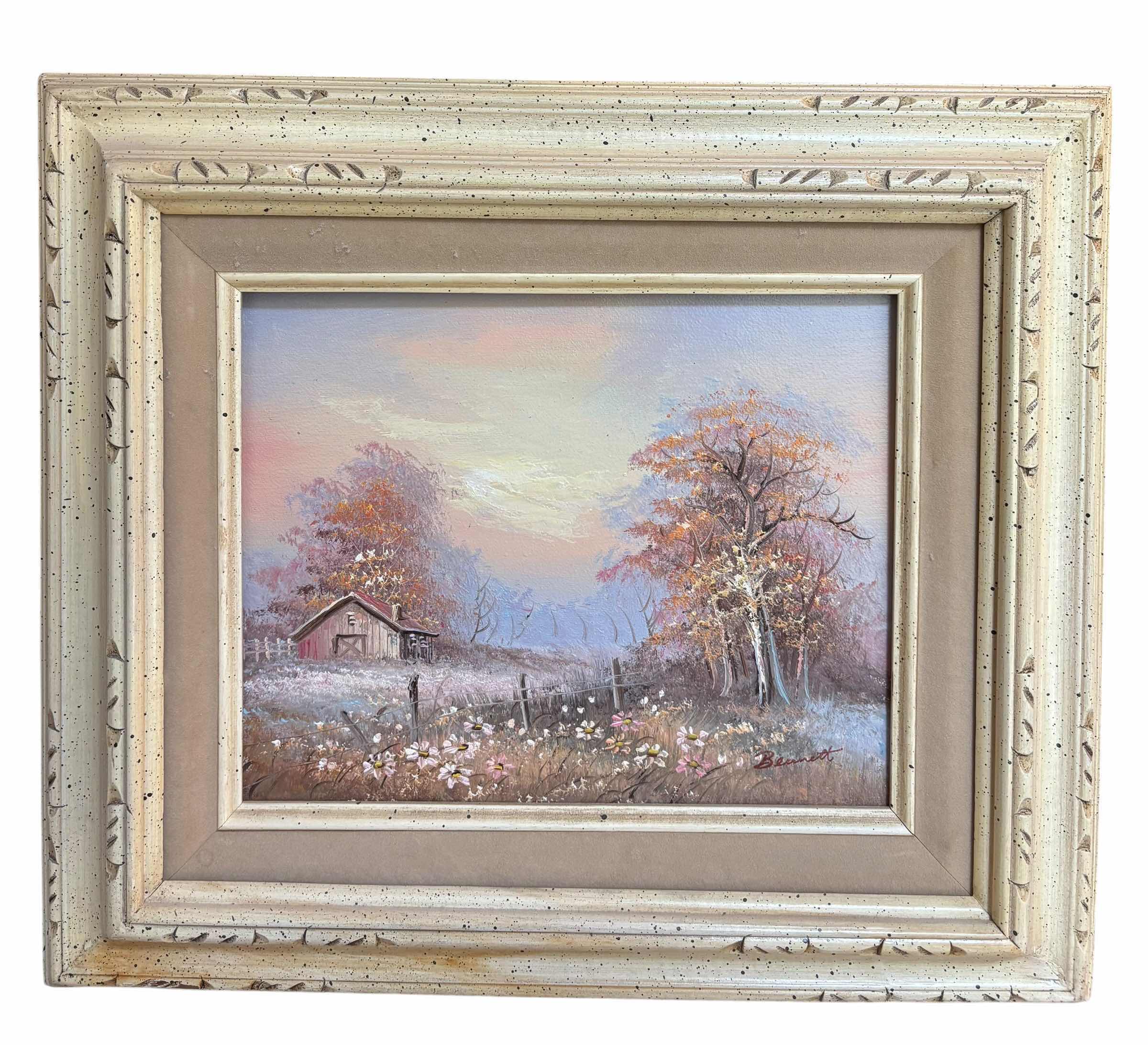 Photo 1 of OIL PAINTING BY BENNETT 15” X H14”