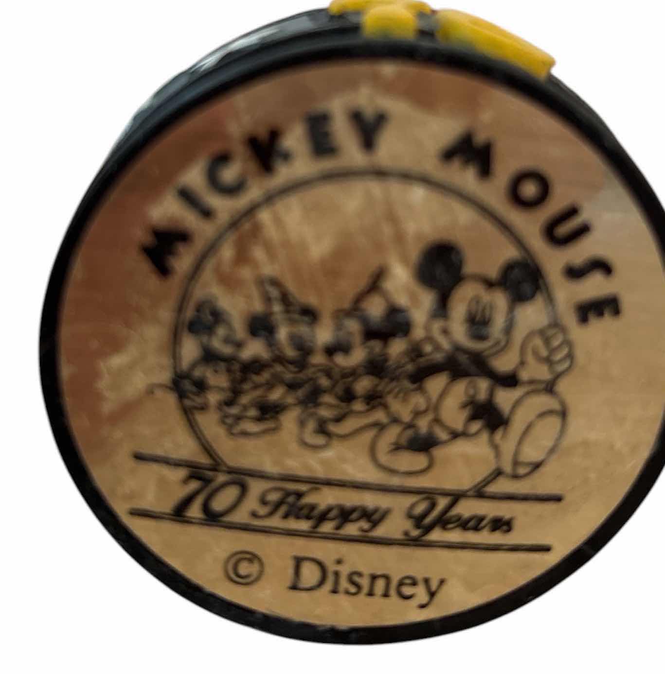 Photo 1 of DISNEY STERLING CLASSICS “70 HAPPY YEARS” MICKEY MOUSE PORCELAIN THIMBLE FIGURINE H3.5”