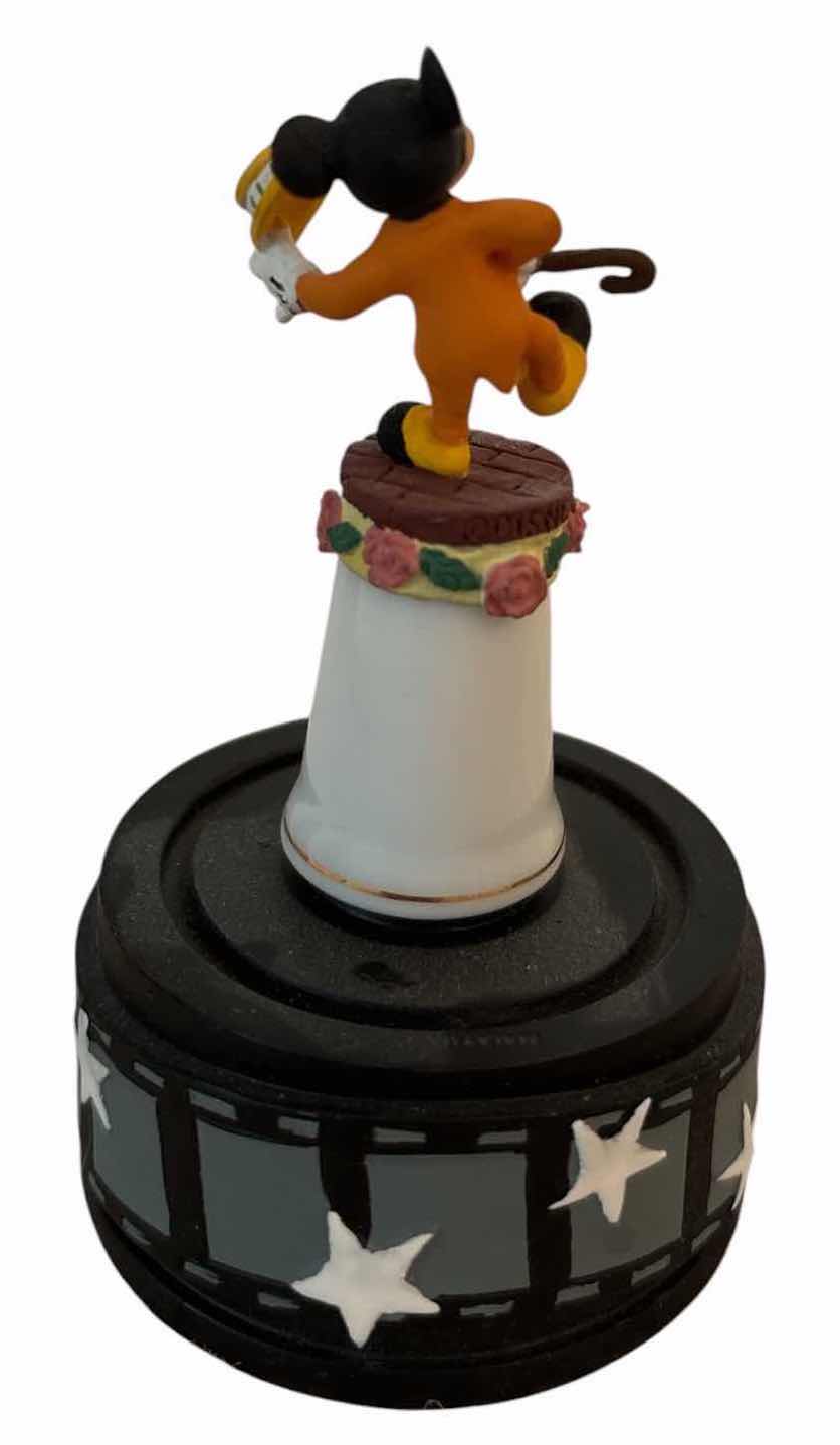 Photo 1 of DISNEY STERLING CLASSICS “70 HAPPY YEARS” MICKEY MOUSE PORCELAIN THIMBLE FIGURINE H3.5”