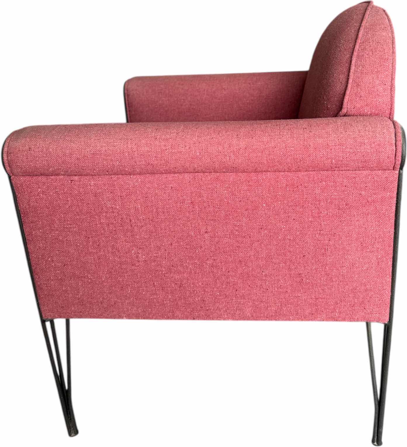 Photo 1 of UPHOLSTERED LOUNGE ARMCHAIR, RED
29” X 26” X H23”