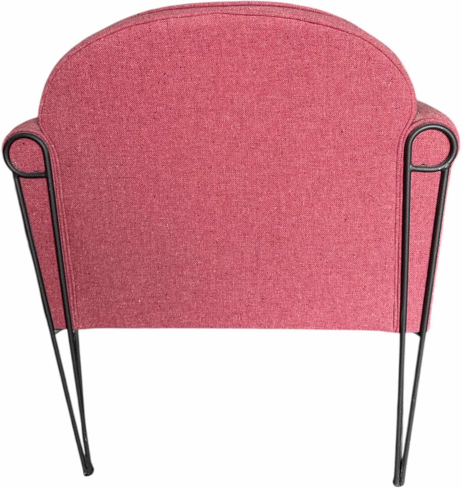 Photo 1 of UPHOLSTERED LOUNGE ARMCHAIR, RED
29” X 26” X H23”