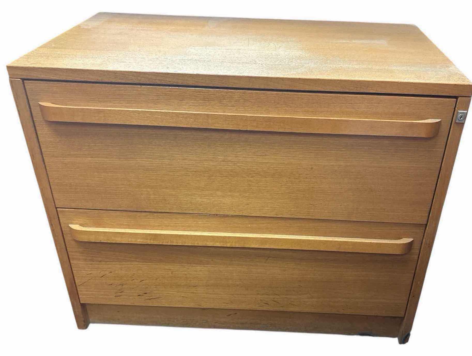 Photo 1 of HARDWOOD FILE CABINET 36” X 21” X 29”H