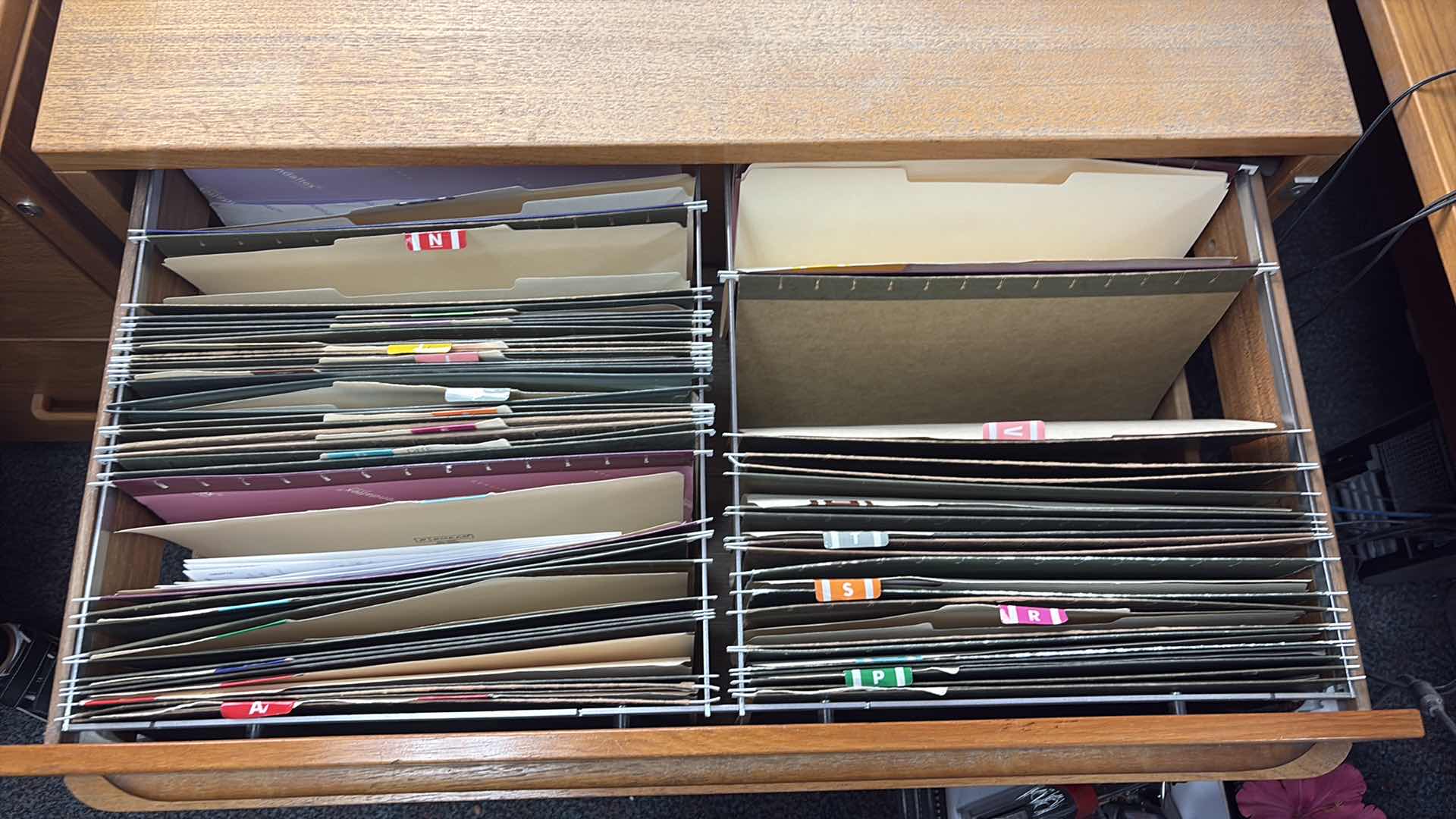 Photo 1 of HARDWOOD FILE CABINET 36” X 21” X 29”H