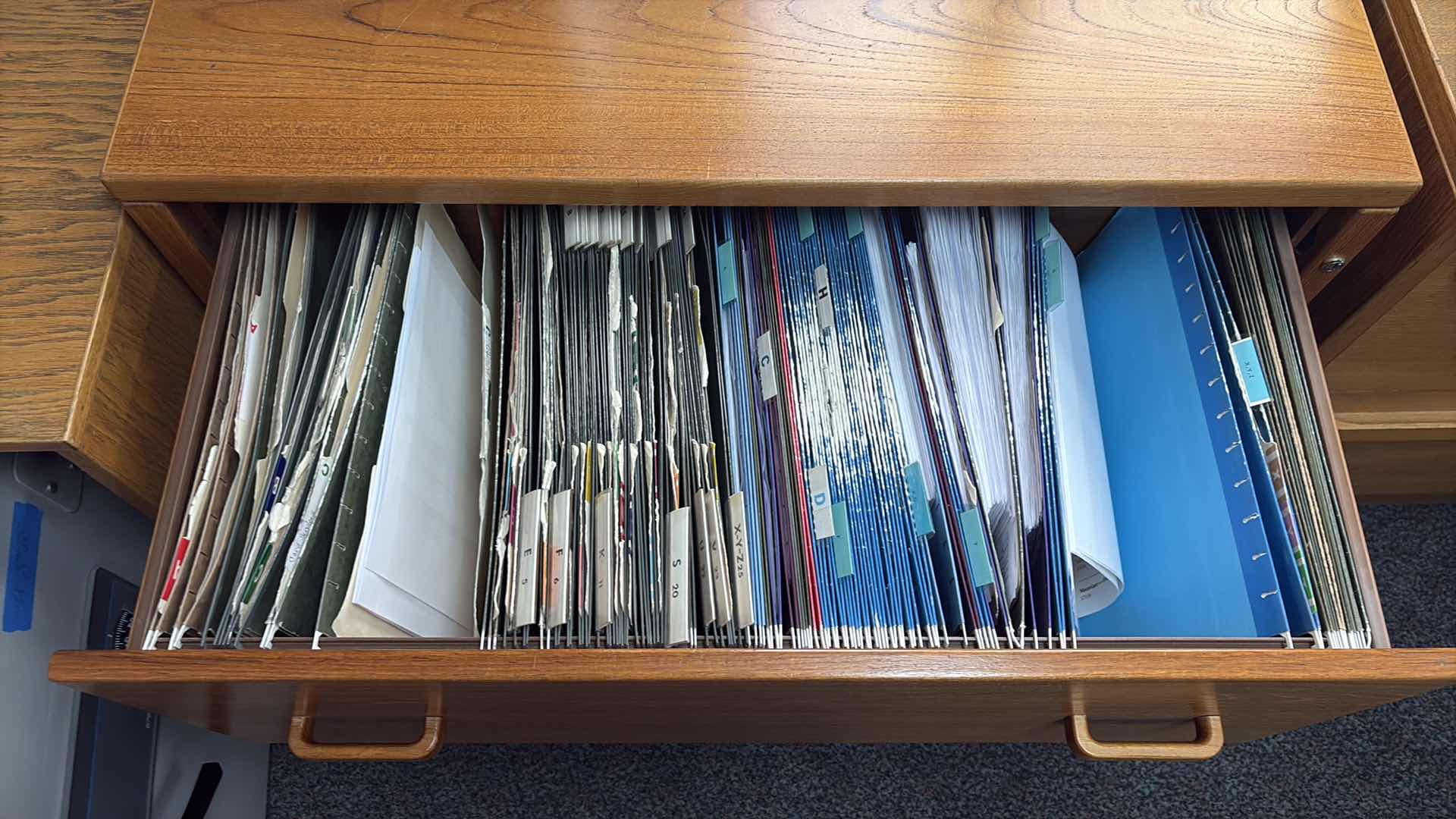 Photo 1 of SOLID HARDWOOD FILE CABINET 36”X 21” X 29” H