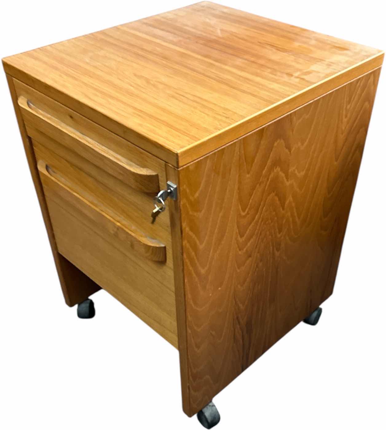 Photo 1 of HARDWOOD FILING CABINET WITH LOCK AND KEY
18.75 X 21.5” X 27.25 H