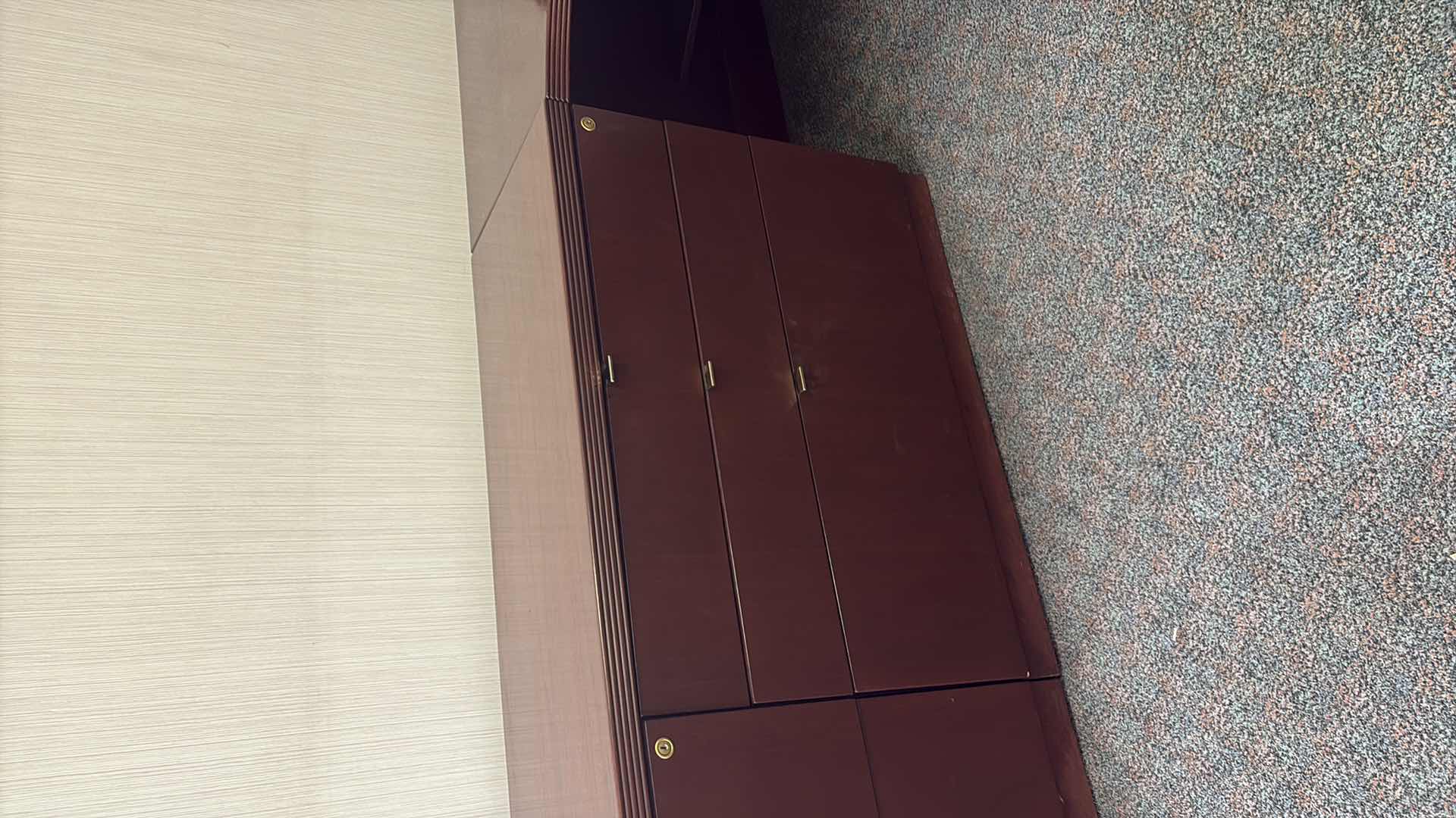 Photo 1 of SOLID WOOD FILE CABINET 72”x 18” X 29”H