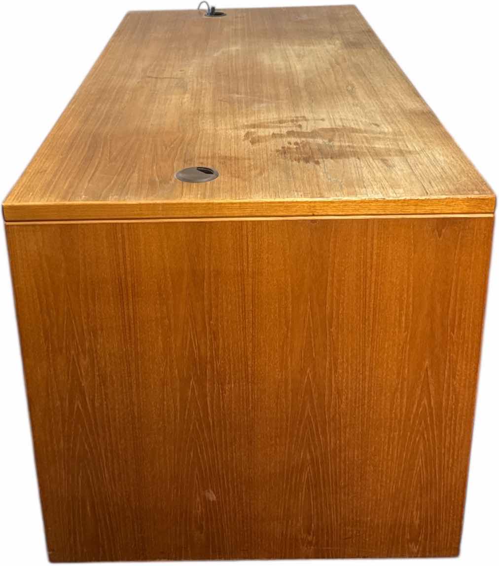 Photo 1 of TEAKWOOD EXECUTIVE DESK 2 DRAWERS WITH LOCK MISSING KEY
64” X 30” X H29”